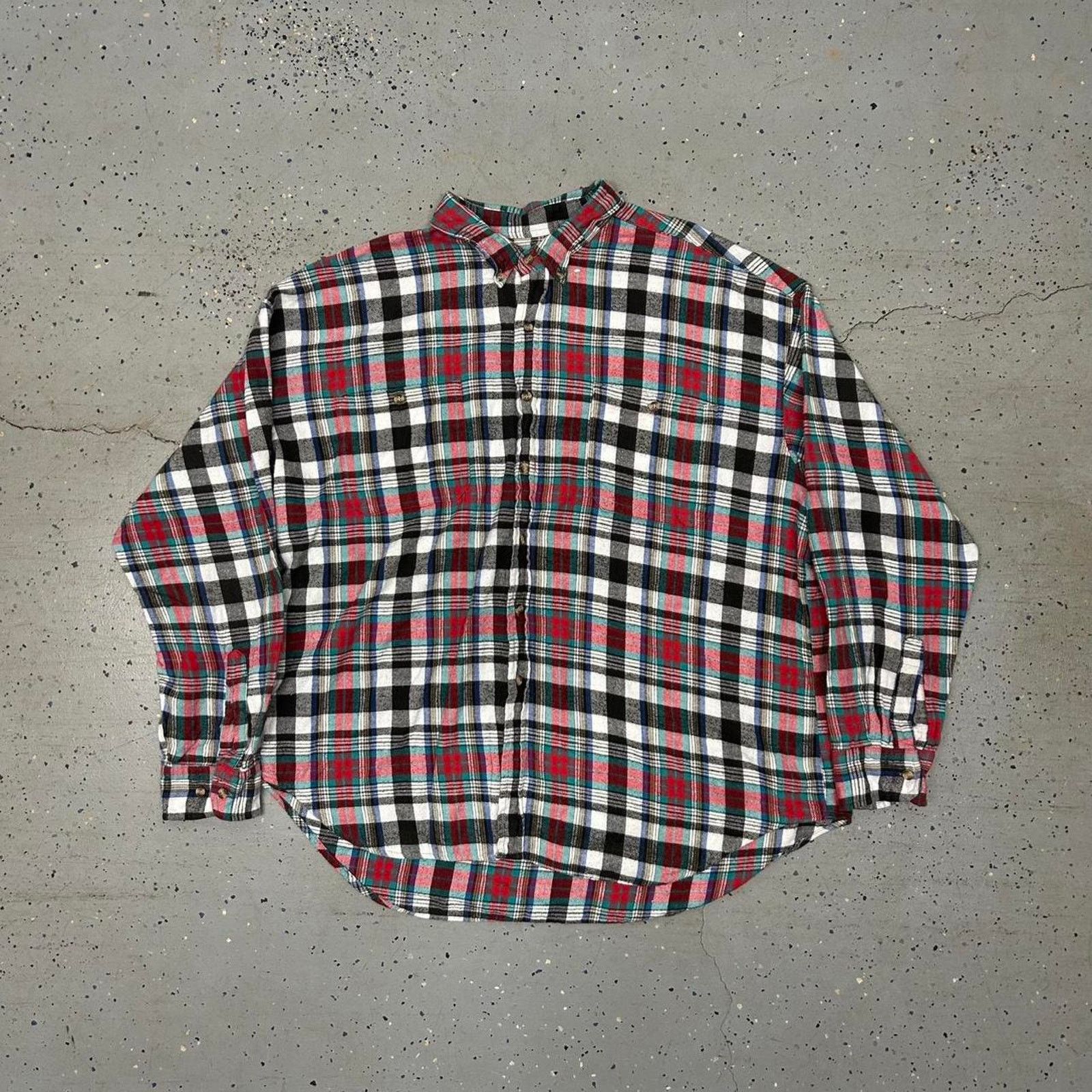 Other VTG Red/Green and black plaid button-up shirt Size US XXL / EU 58 / 5 - 1 Thumbnail