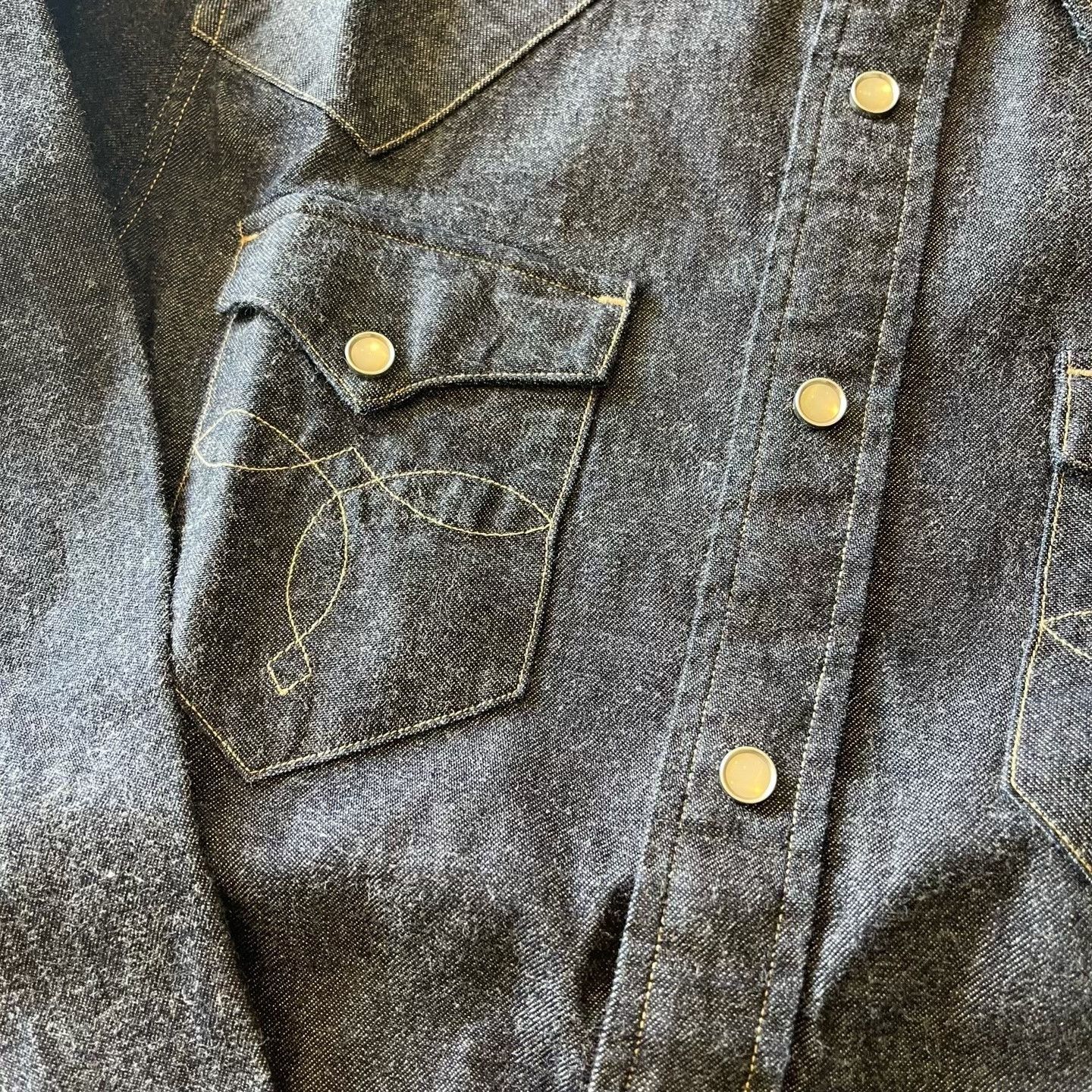 RRL Ralph Lauren RRL Denim Shirt Size US S / EU 44-46 / 1 - 4 Thumbnail