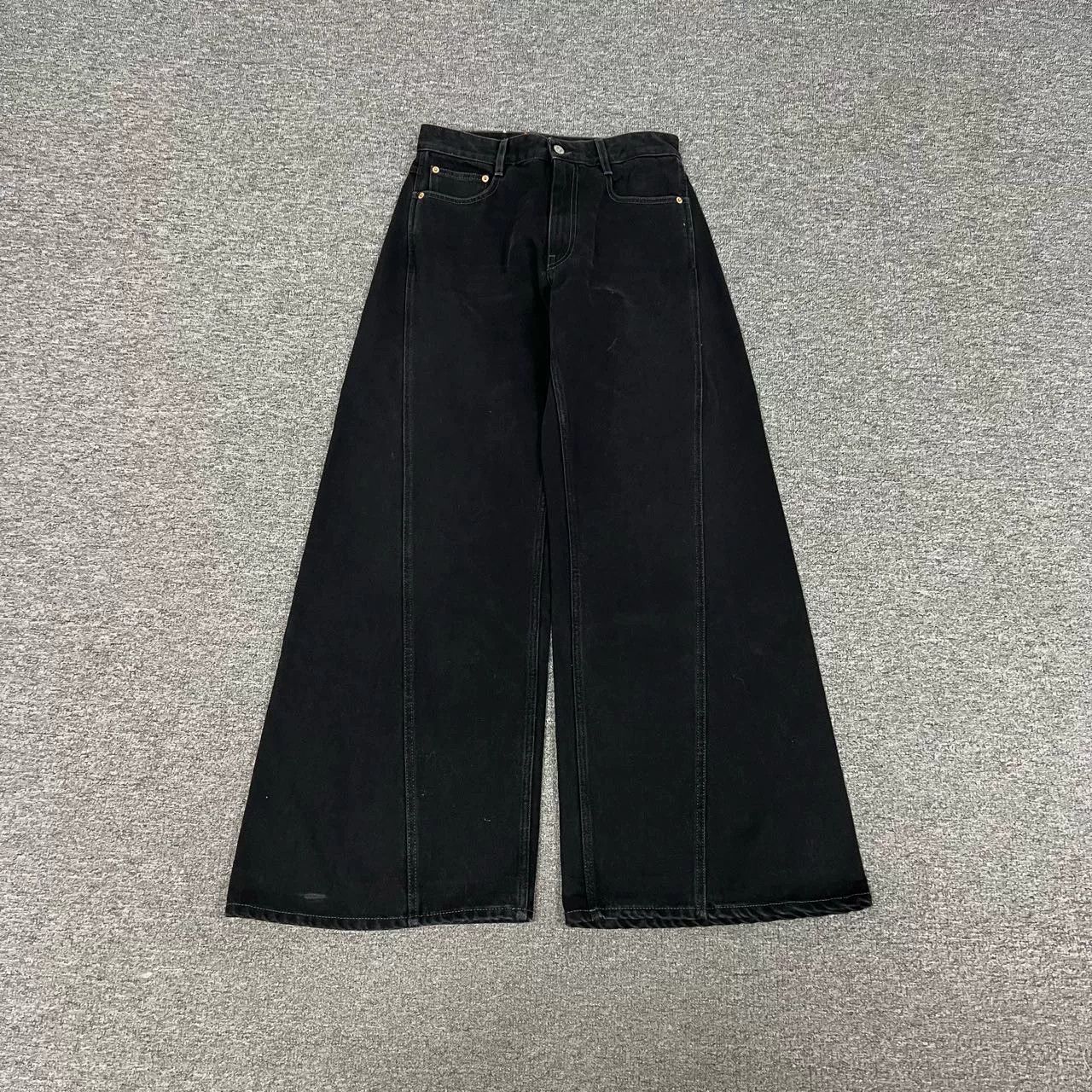 MM6 Maison Margiela MM6 Black Wide-Leg Jeans 27 Size 27" / US 4 / IT 40 - 1 Thumbnail
