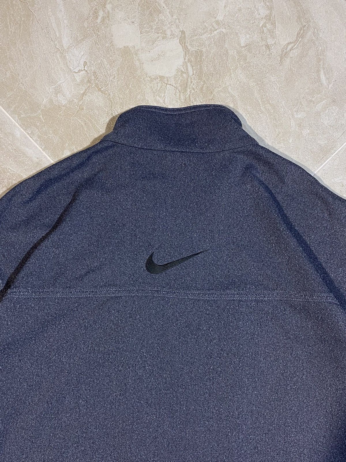 Nike Y2k Nike streetwear style swoosh logo drill zip up track top Size US XL / EU 56 / 4 - 7 Thumbnail
