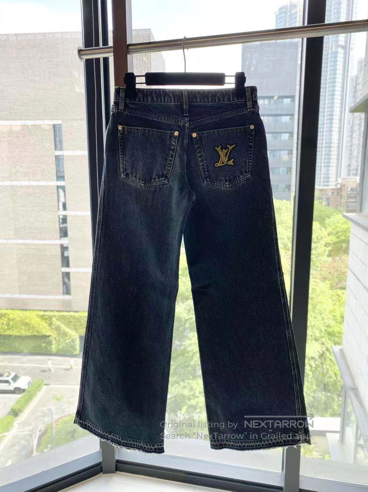 Louis Vuitton Louis Vuitton Letter logo wide-leg jeans| Size 24" / US 00 / IT 34 - 3 Thumbnail