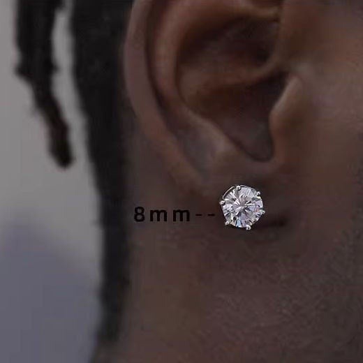 Jewelry Crazy Earrings One Pairs Chrome Jewelry Size ONE SIZE - 2 Thumbnail