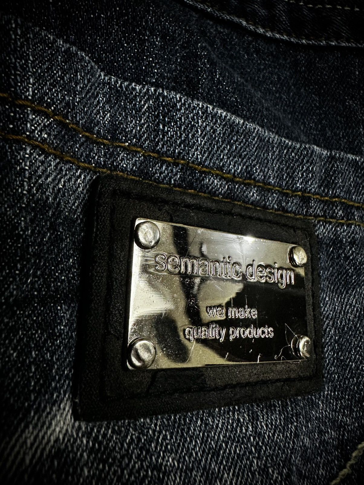 Japanese Brand rare 2000s semantic design python skin short denim jeans Size US 32 / EU 48 - 10 Thumbnail