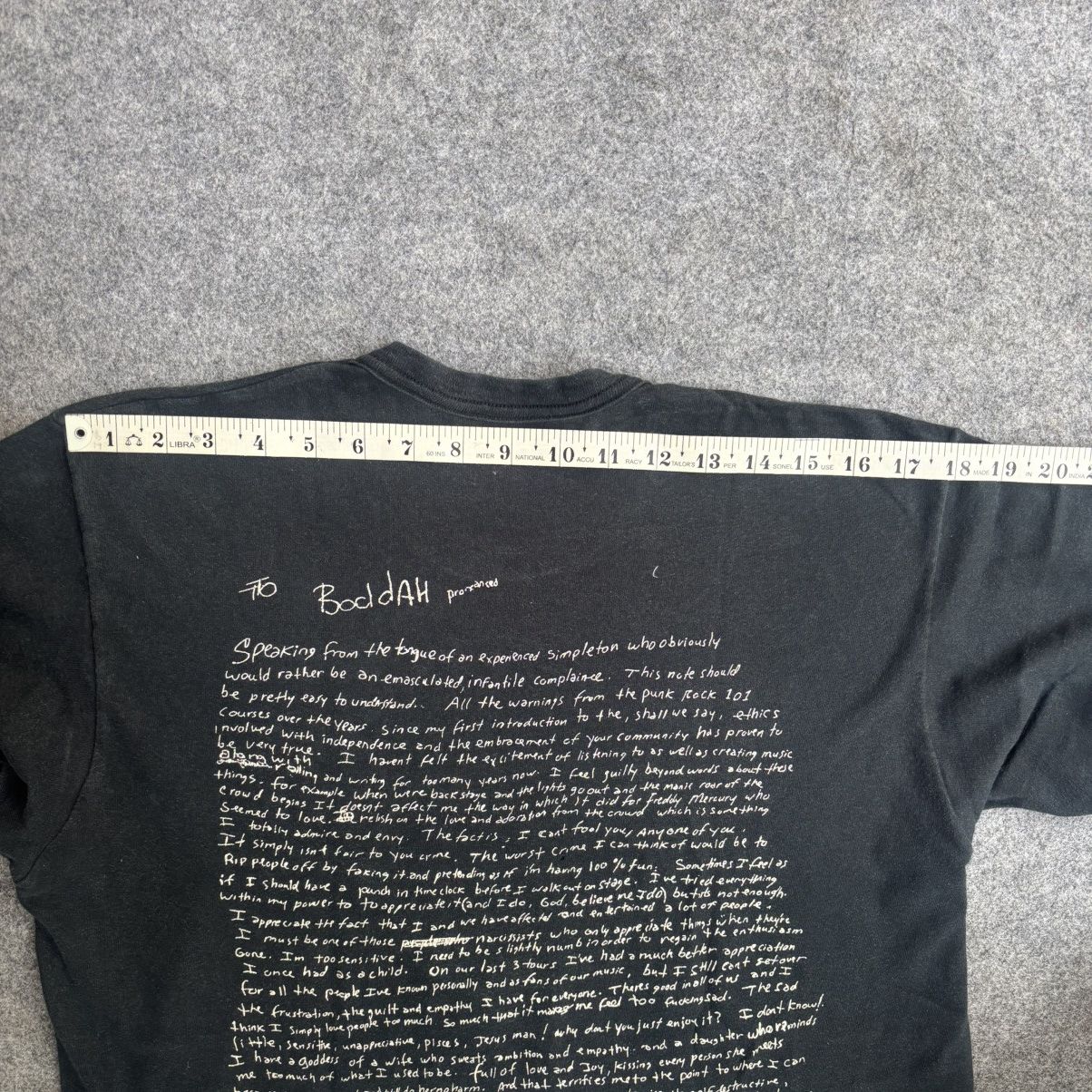 Nirvana Vintage Nirvana Kurt Cobain Note T shirt Size US L / EU 52-54 / 3 - 7 Thumbnail