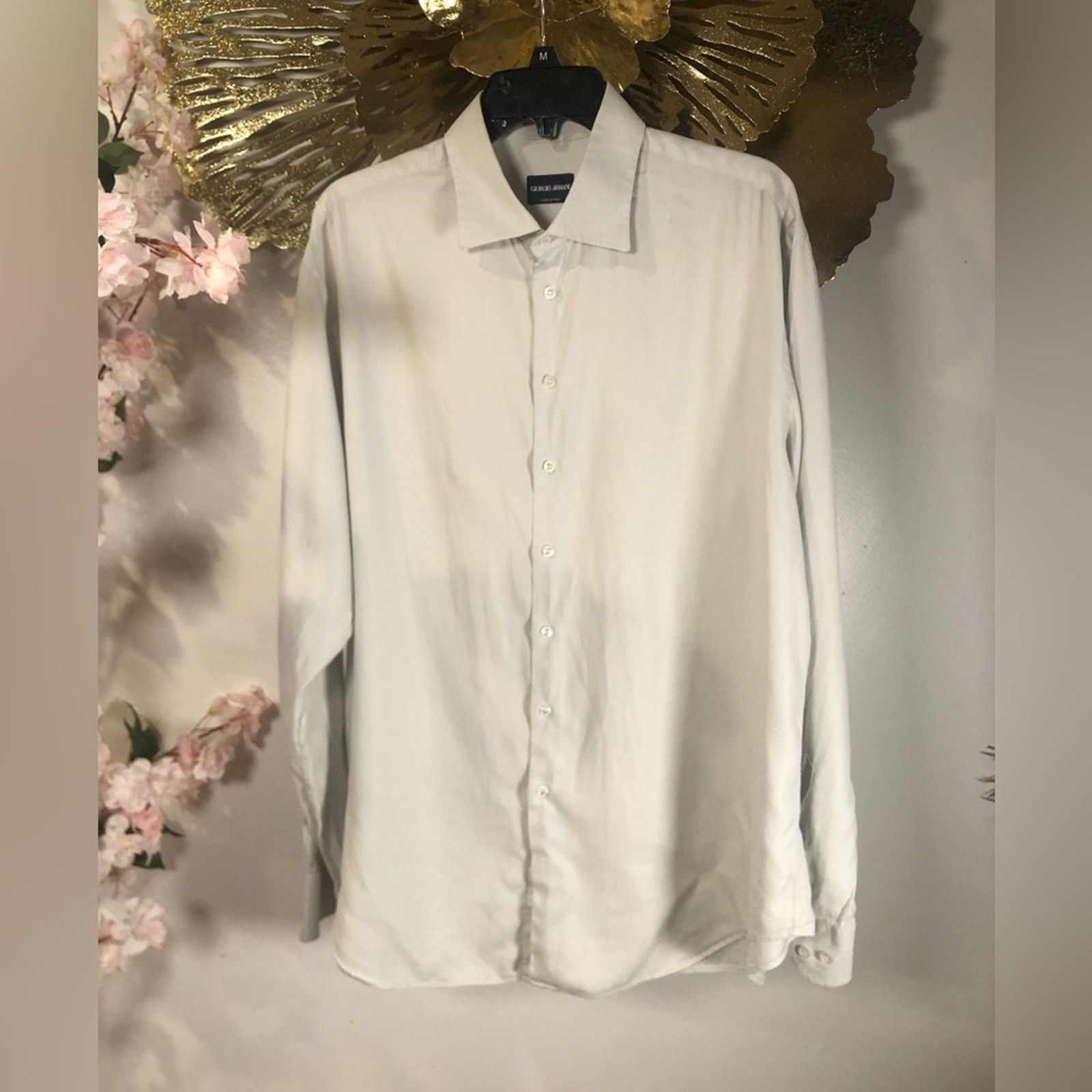 Giorgio Armani Giorgio Armani button down dress shirt Size US M / EU 48-50 / 2 - 3 Thumbnail