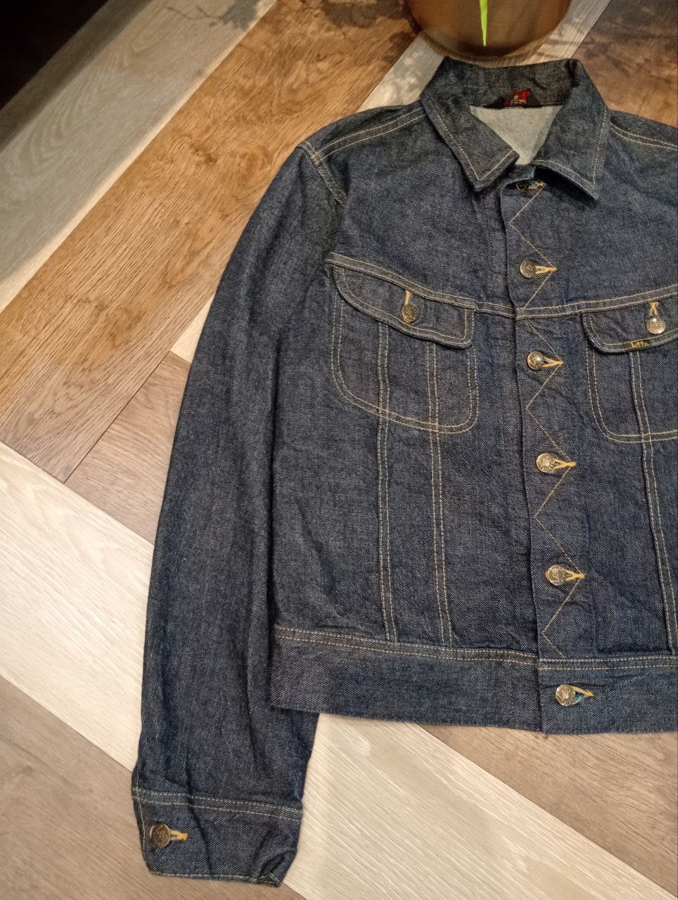 LEE RIDERS UNION MADE SANFORIZED BLUE DENIM JACKET - SIZE 40