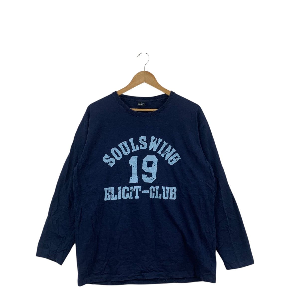 Vintage Vintage SOULS WINGS ELICIT CLUB 19 Tee Shirt Top Size 3XL / US 20-22 - 3 Thumbnail