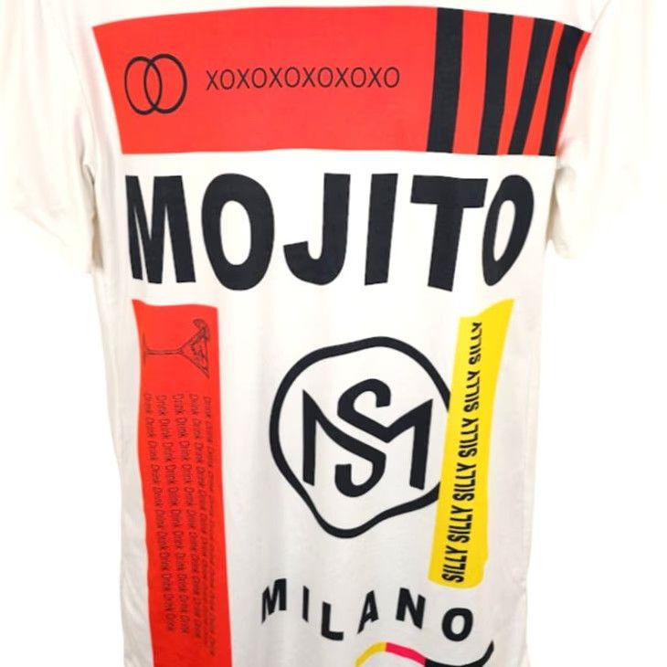 Vintage NOVA Mojito Milano T Shirt Mens Size Medium White Cocktail Tee Size US M / EU 48-50 / 2 - 2 Thumbnail