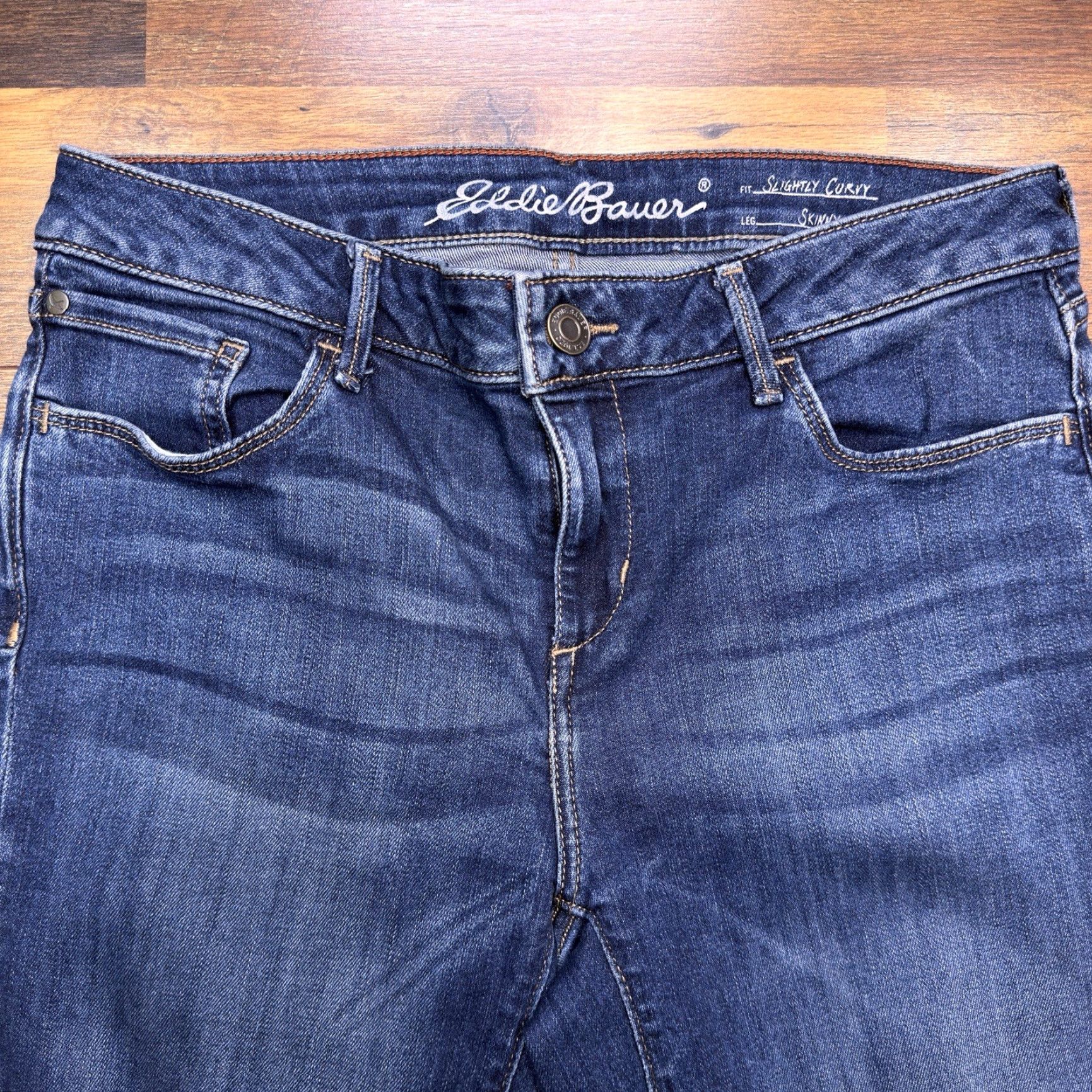 Eddie Bauer Eddie Bauer Skinny Jeans Womens 8 Mid Rise Stretch Jeans Blue Slim 5-Pocket Denim City Size 30" / US 8 / IT 44 - 4 Thumbnail