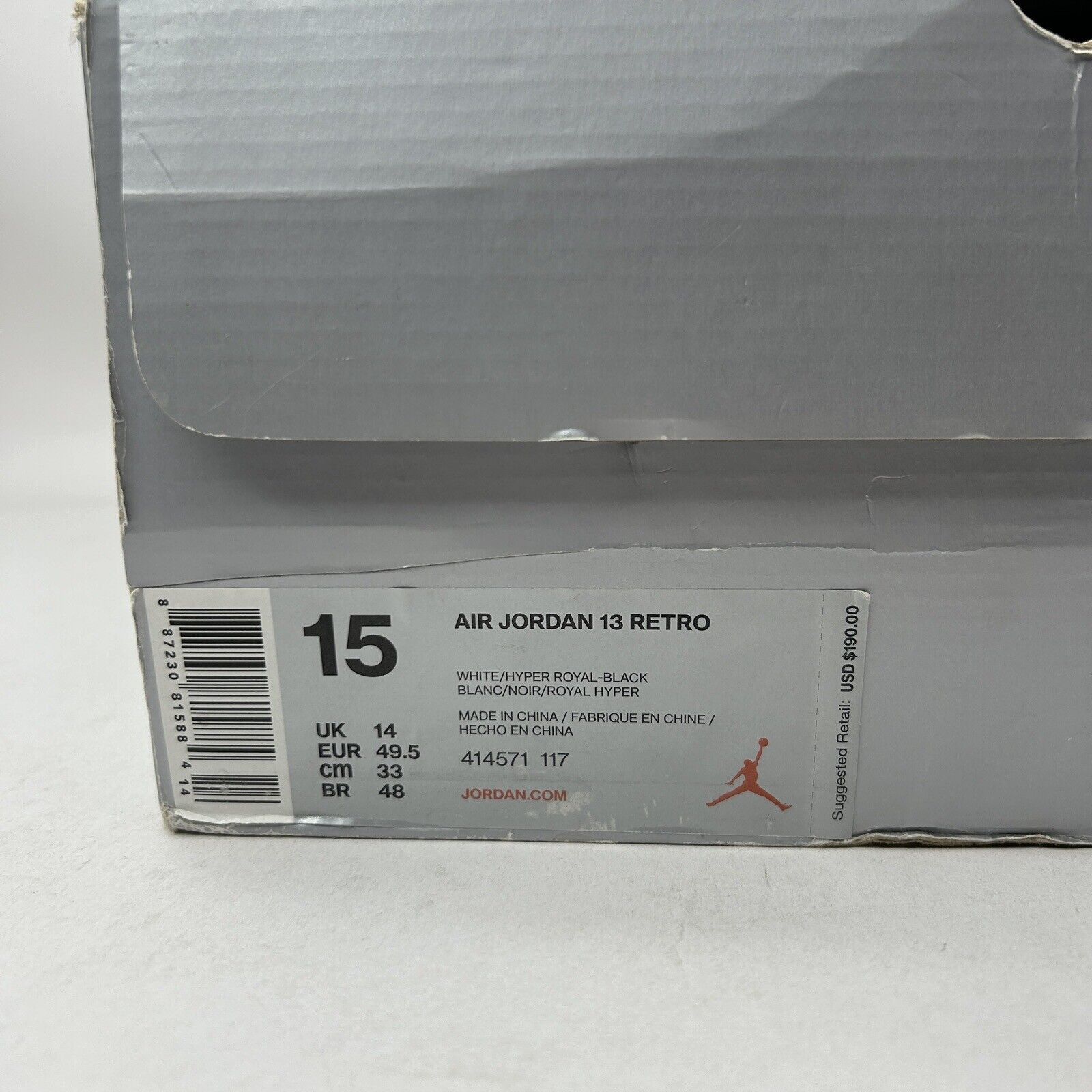 Jordan Brand Nike Shoes Air Jordan 13 Retro “White Hyper Royal” 2023 Size US 15 / EU 48 - 8 Thumbnail