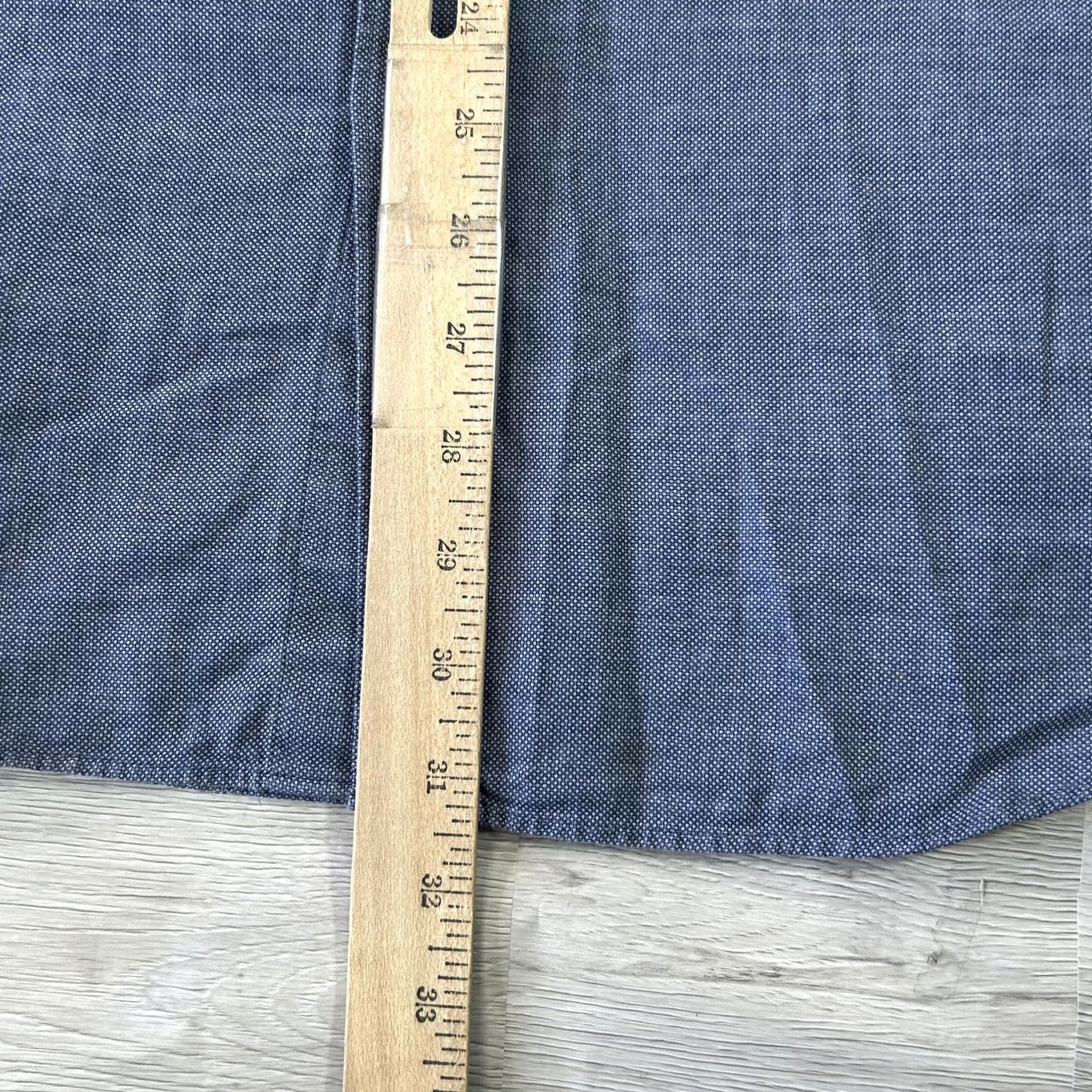 Massimo Dutti Massimo Dutti Shirt Mens M Blue 100% Cotton Long Sleeve Dress Shirt Dress Shirt Mens Medium Blue Solid Textured All Seasons Business Casual Mens Size 40R - 7 Thumbnail