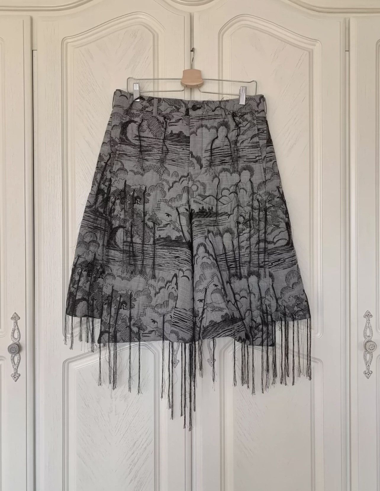 Comme des Garcons comme des garcon patterned fringe shorts Size US 30 / EU 46 - 1 Thumbnail