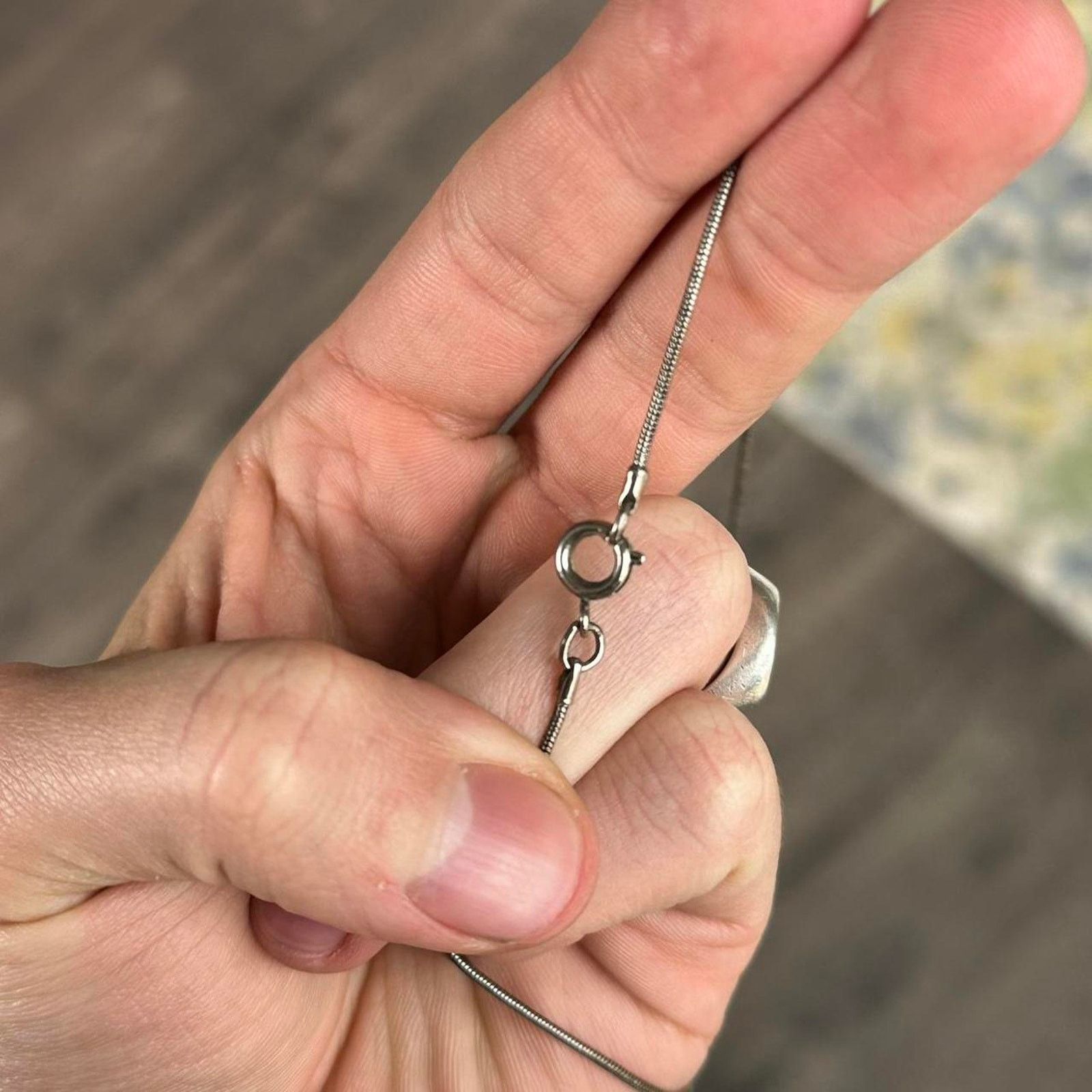 Jewelry × Vintage Vintage Silver USA Star Rope Chain Link Pendant Necklace Size ONE SIZE - 3 Thumbnail