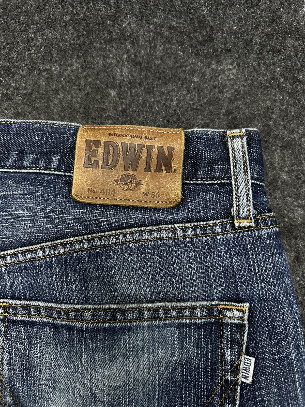 Beauty Beast × Edwin × If Six Was Nine Vintage Edwin 404 Faded Washed Distressed Denim F26 Size US 36 / EU 52 - 8 Thumbnail