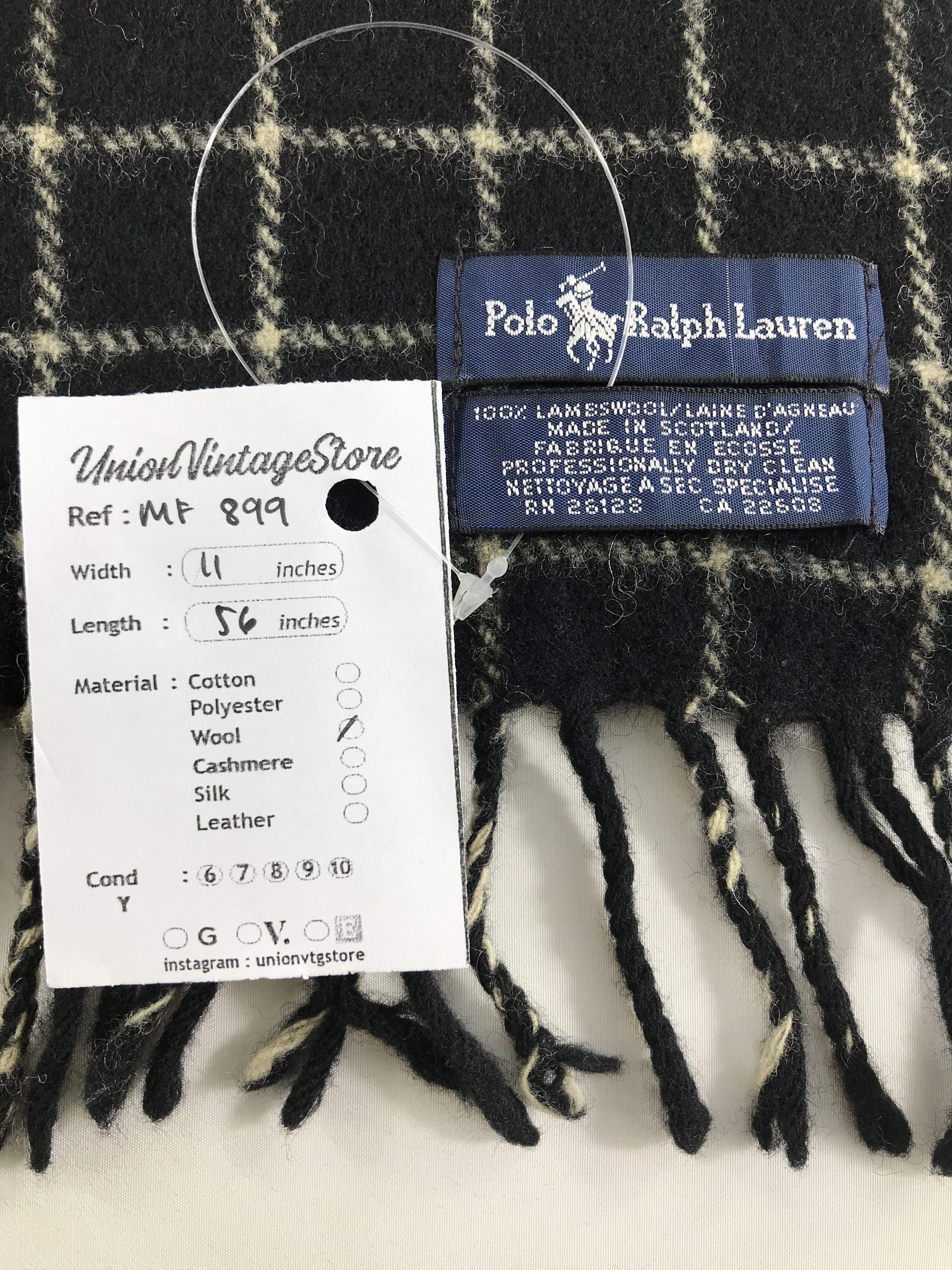 Polo Ralph Lauren Vintage Polo Ralph Lauren Scarf/Muffler/Neckwear MF899 Size ONE SIZE - 5 Thumbnail