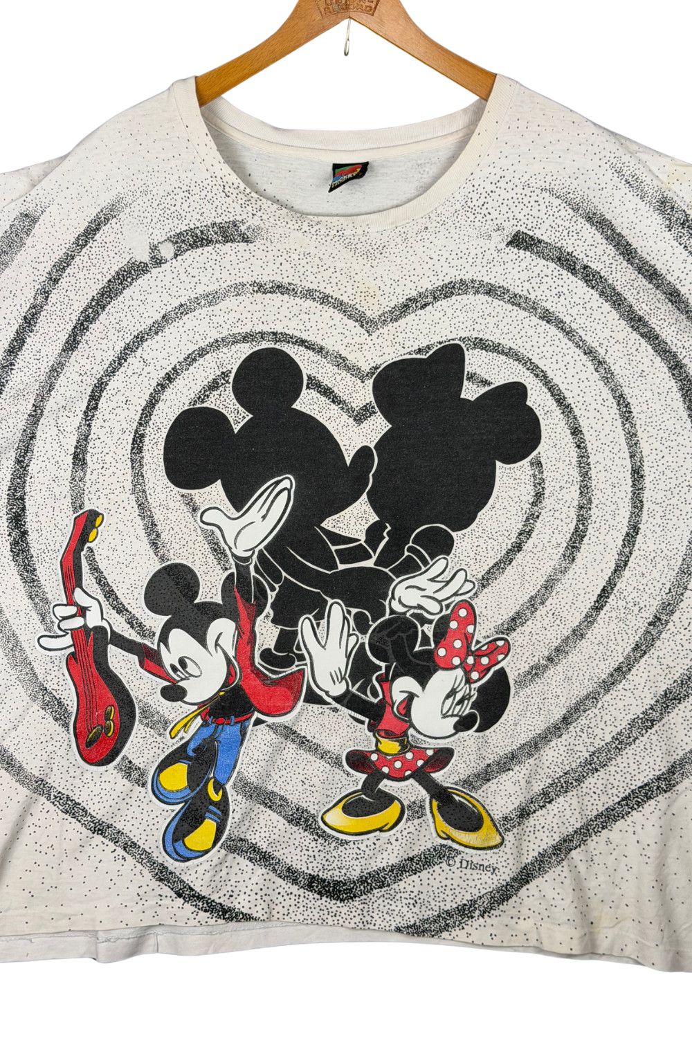 Mickey Unlimited 90s Mickey Unlimited AOP Heart Graphic Tee (Single Stitch) Size US XL / EU 56 / 4 - 4 Thumbnail