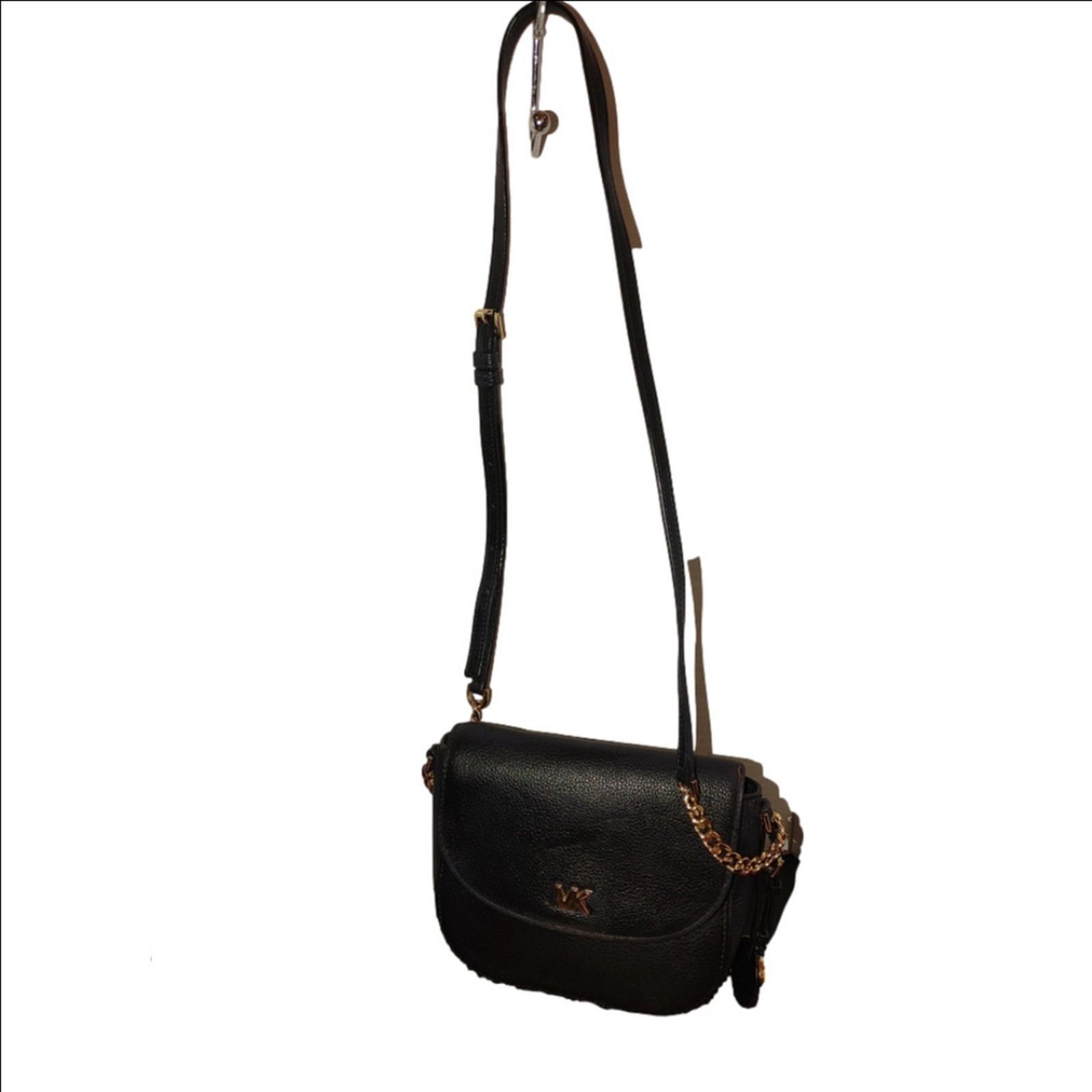 Michael Kors Michael Kors Mott Half Dome Pebbled Leather Crossbody Size ONE SIZE - 1 Thumbnail