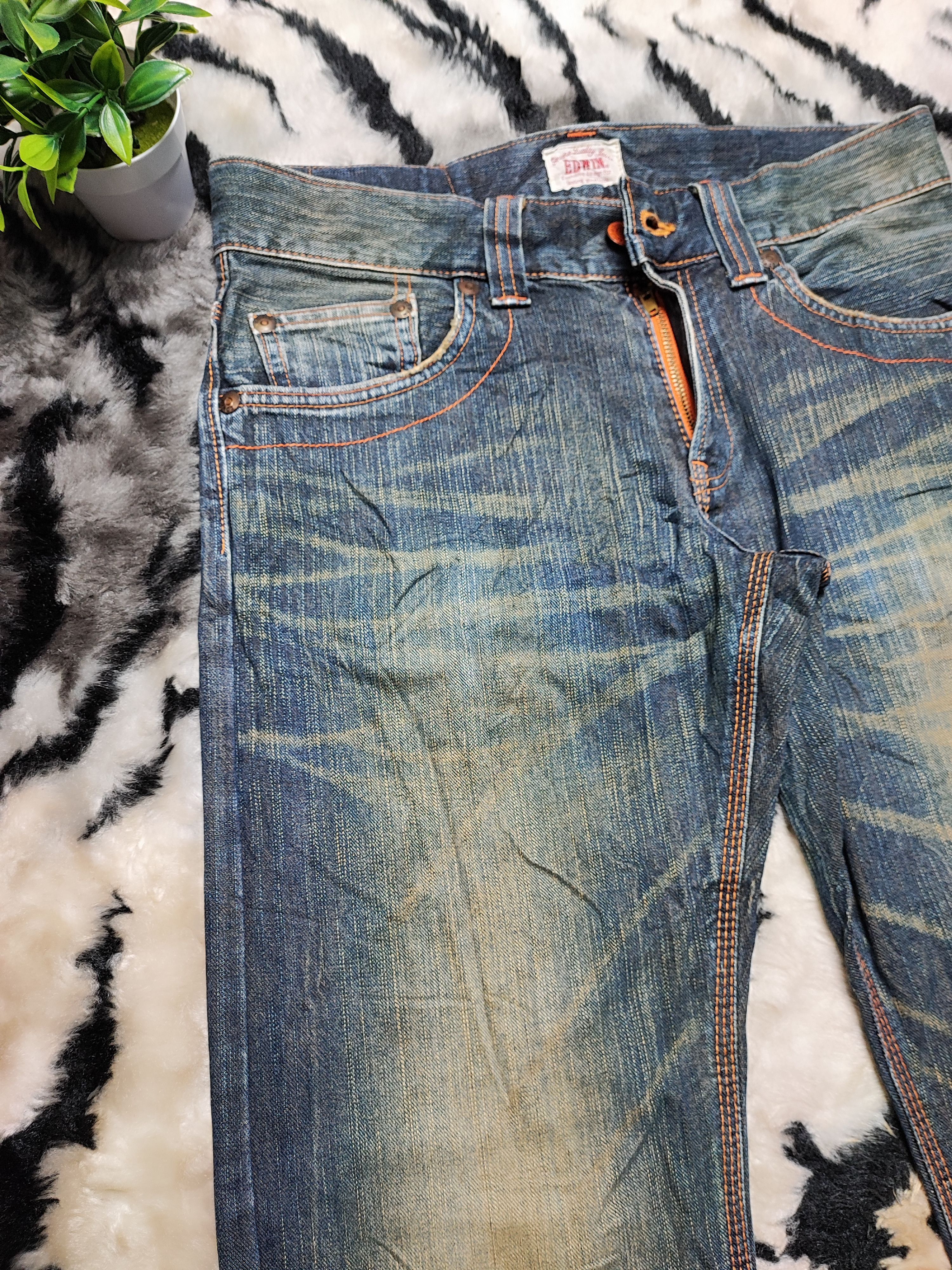 Edwin × JNCO × Southpole Baggy Rusty Denim by Edwin XV Exclusive Vintage. Size US 32 / EU 48 - 6 Thumbnail