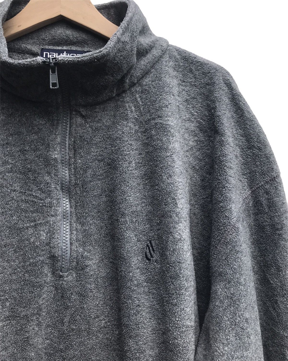 Nautica Vintage 90’s Nautica NAUTECH Fleece Quarter Zip Made In USA Size US XL / EU 56 / 4 - 3 Thumbnail