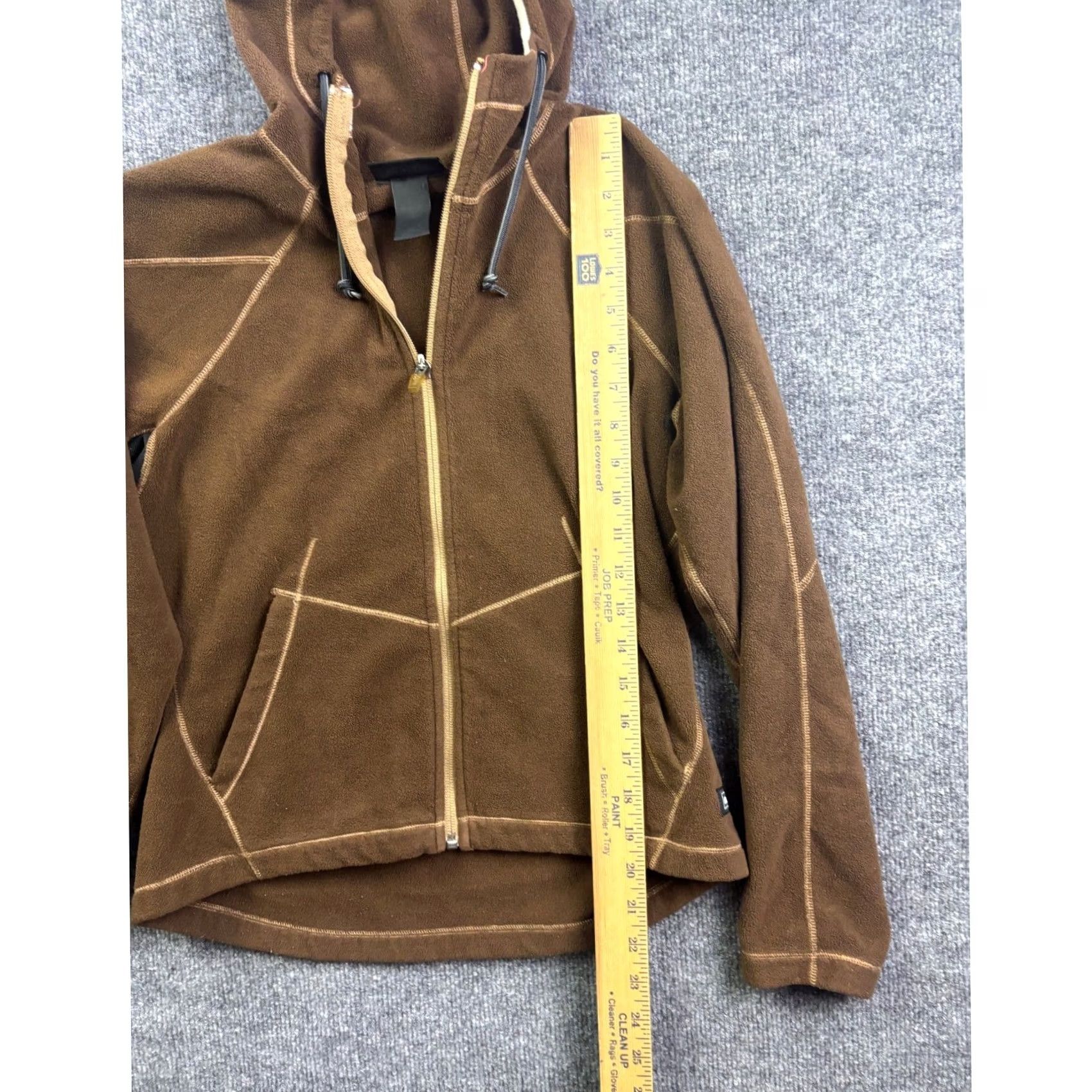 Vintage REI Fleece Full Zip Hoodie Women S Brown Outdoor Jacket Full Zip Hooded Pockets Raglan Sleeve Athletic Fleece Size S / US 4 / IT 40 - 4 Thumbnail