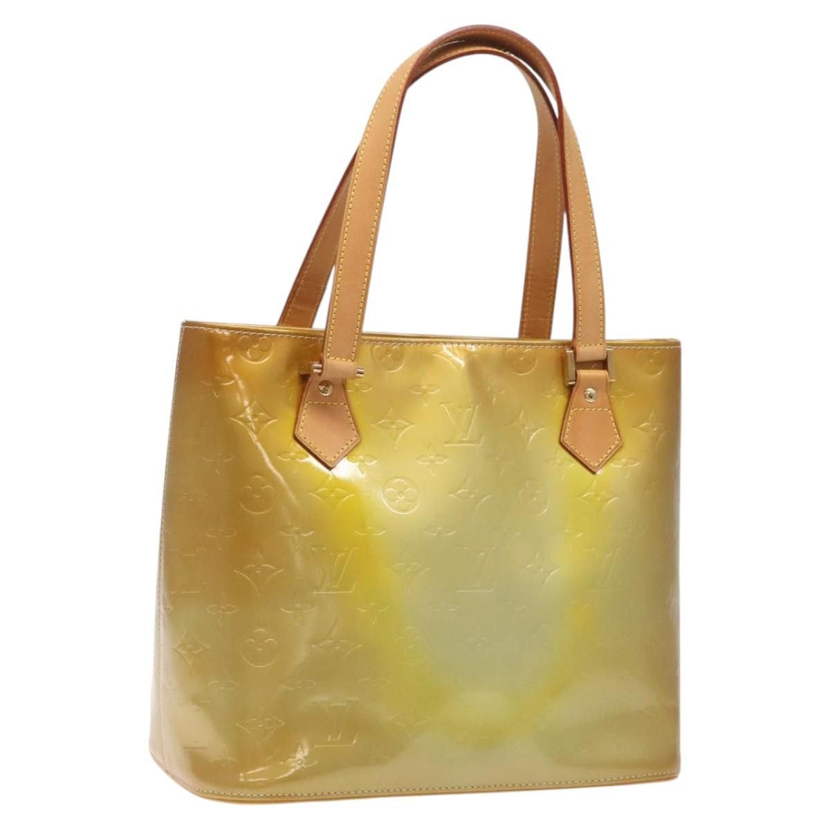 Louis Vuitton LOUIS VUITTON Monogram Vernis Houston Hand Bag Gris M91053 Size ONE SIZE - 1 Thumbnail