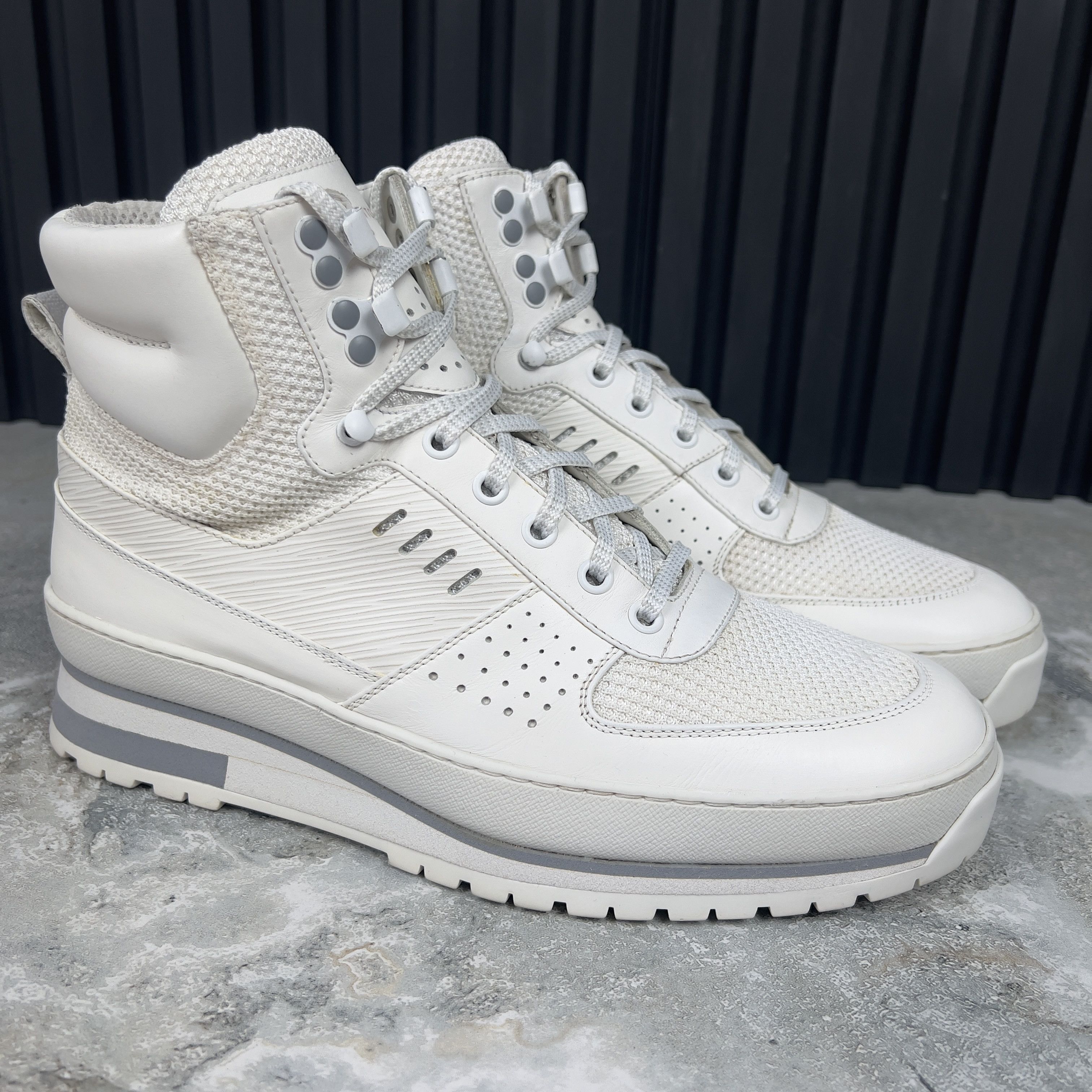 Louis Vuitton Louis Vuitton Harlem High Top Sneakers Leather Size US 8 / EU 41 - 6 Thumbnail