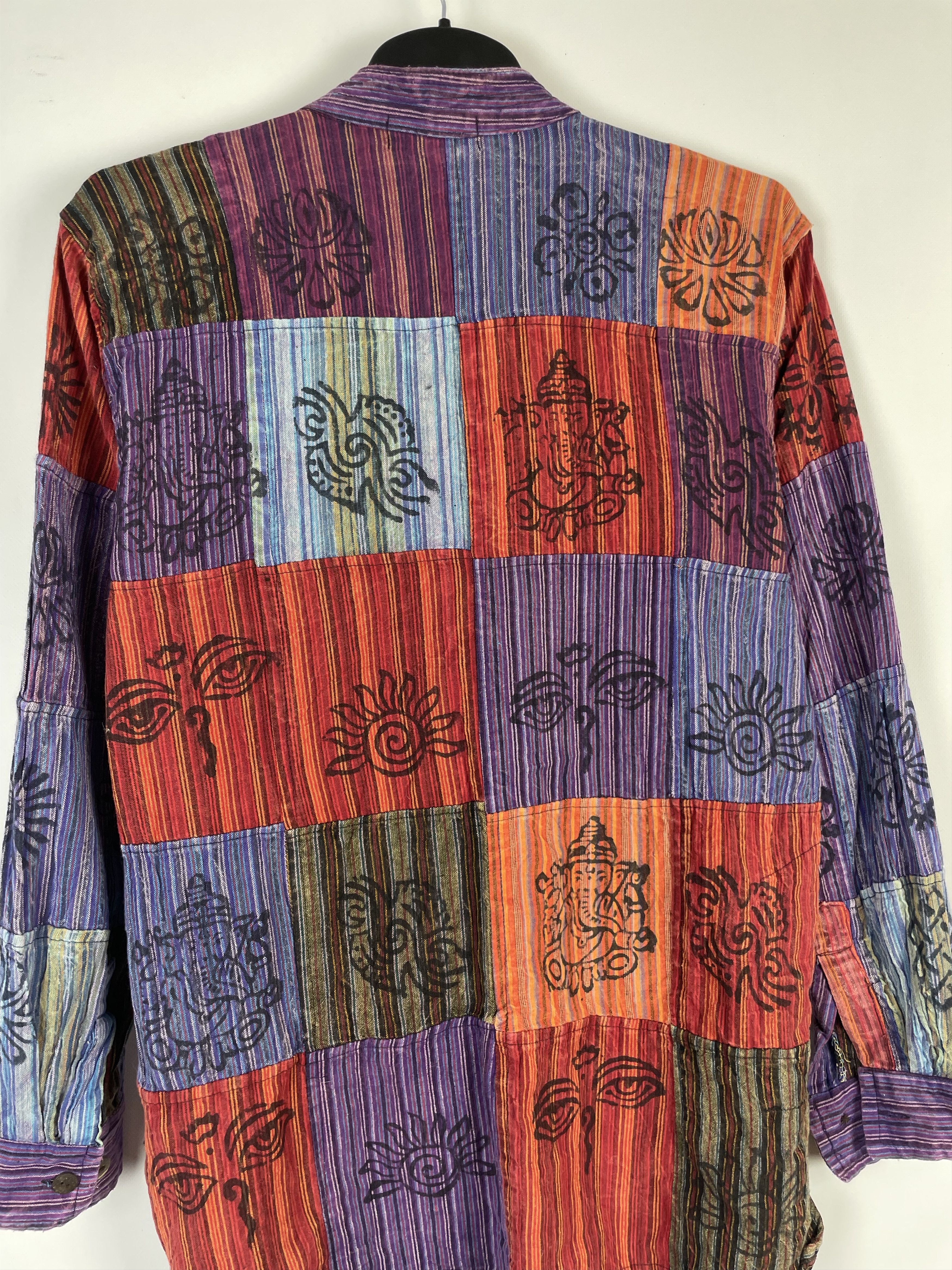Japanese Brand Nepal Traditional Handmade Patchwork Shirt Custom Size US L / EU 52-54 / 3 - 10 Thumbnail