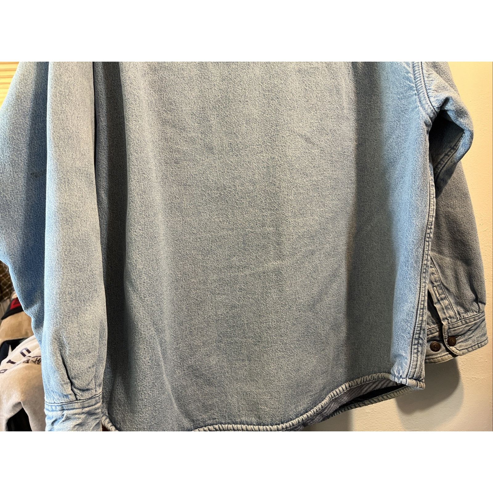 Puritan Puritan Men's L 42/44 Blue Cotton Denim Fleece Lined Shacket Size US L / EU 52-54 / 3 - 17 Thumbnail
