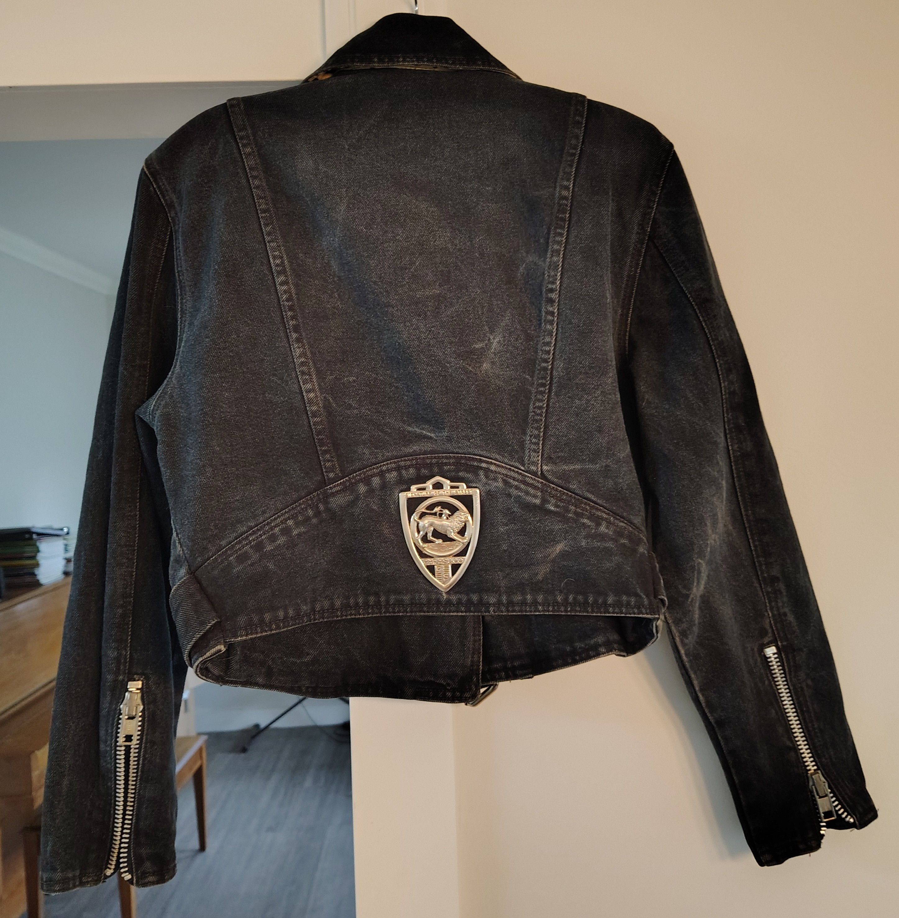 Parasuco Vintage Santana Rockers Denim Jacket Womens Medium Size M / US 6-8 / IT 42-44 - 6 Thumbnail