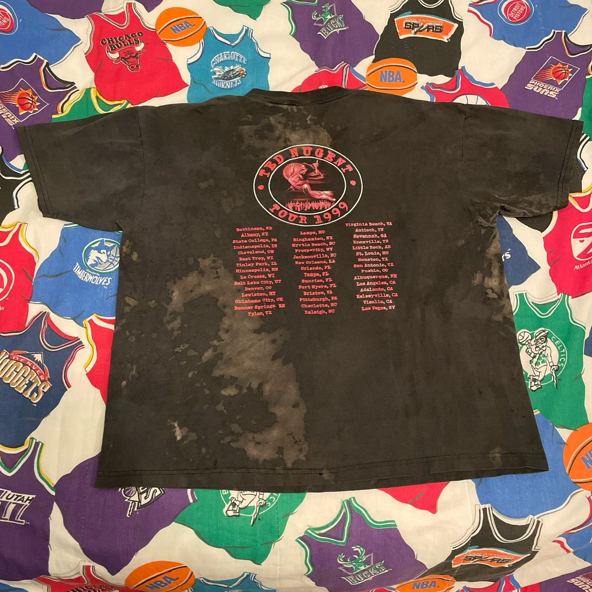 Band Tees × Vintage Vintage 1999 Ted Nugent Album Cover Promo Tour Rock Tee Size US M / EU 48-50 / 2 - 2 Thumbnail