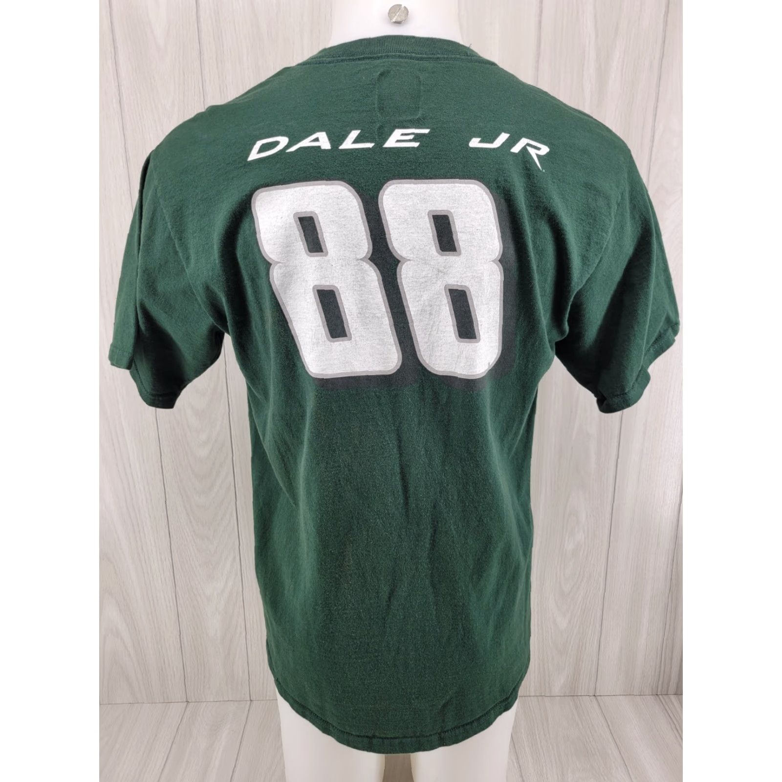 Vintage VINTAGE Chase NASCAR T-Shirt Shirt Men L Green Dale Earnhardt Jr. #88 Mountain Dew National Guard 90s Mens Size US L / EU 52-54 / 3 - 6 Thumbnail