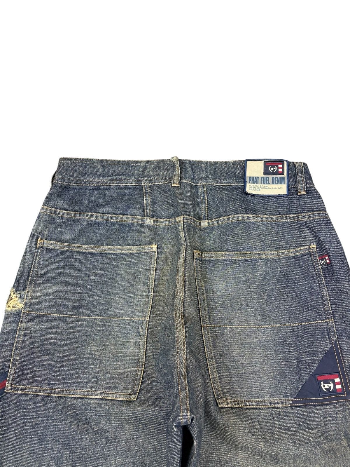 Phat Farm Vintage Phat Farm Carpenter Distressed Baggy Jeans Size US 34 / EU 50 - 8 Thumbnail