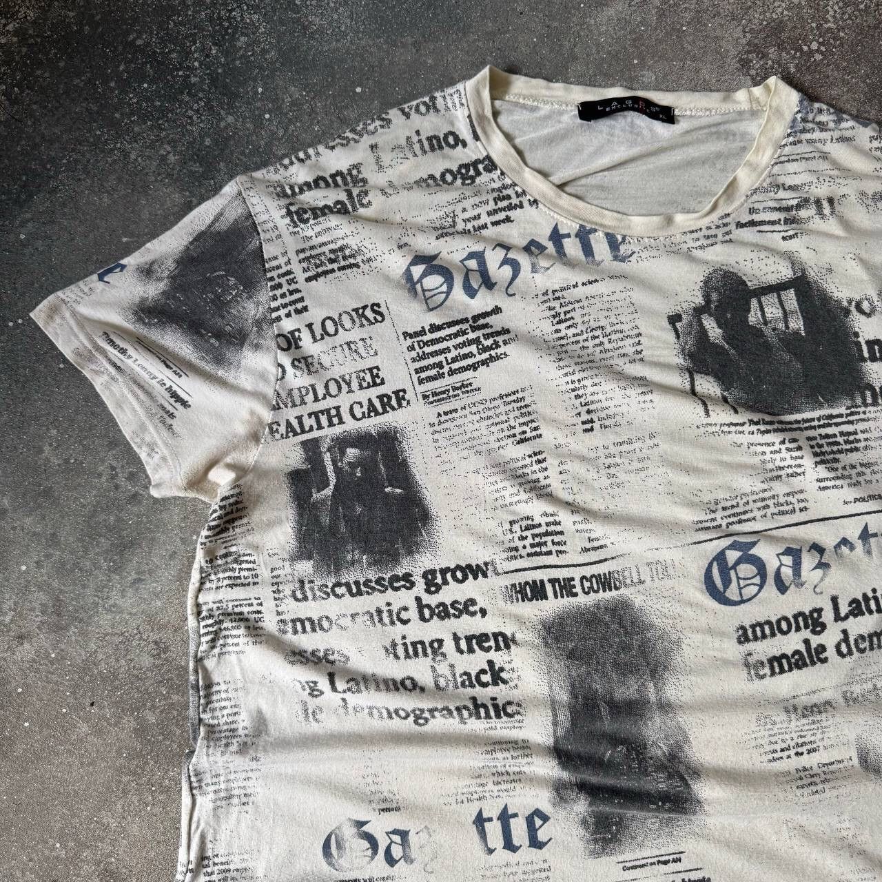 If Six Was Nine × Japanese Brand × Vintage Vintage Gazette Print Retro T-Shirt Size US XL / EU 56 / 4 - 3 Thumbnail