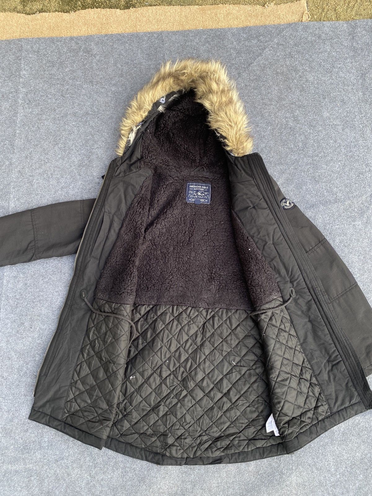 American Eagle Outfitters America eagle Faux Fur Trim Hooded Parka Jacket Size M / US 6-8 / IT 42-44 - 9 Thumbnail