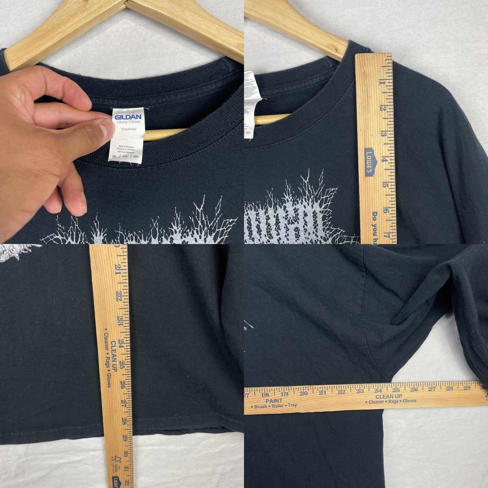 Gildan Inhuman Dissiliency Shirt Mens 2XL Black Long Sleeve Death Metal Band Tee Size US XXL / EU 58 / 5 - 8 Thumbnail