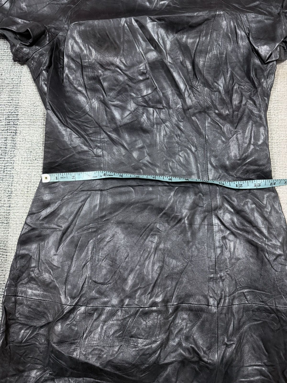 Gucci Vtg💥Gucci Era Tom ford Designer Dress Leather Black Size M / US 6-8 / IT 42-44 - 22 Thumbnail