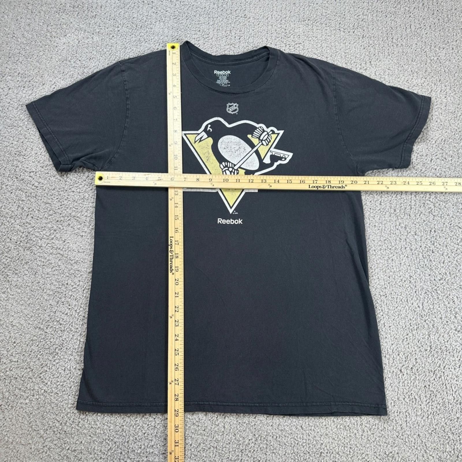 Reebok Reebok NHL Pittsburgh Penguins T Shirt Mens L Black Hockey Size US L / EU 52-54 / 3 - 2 Thumbnail