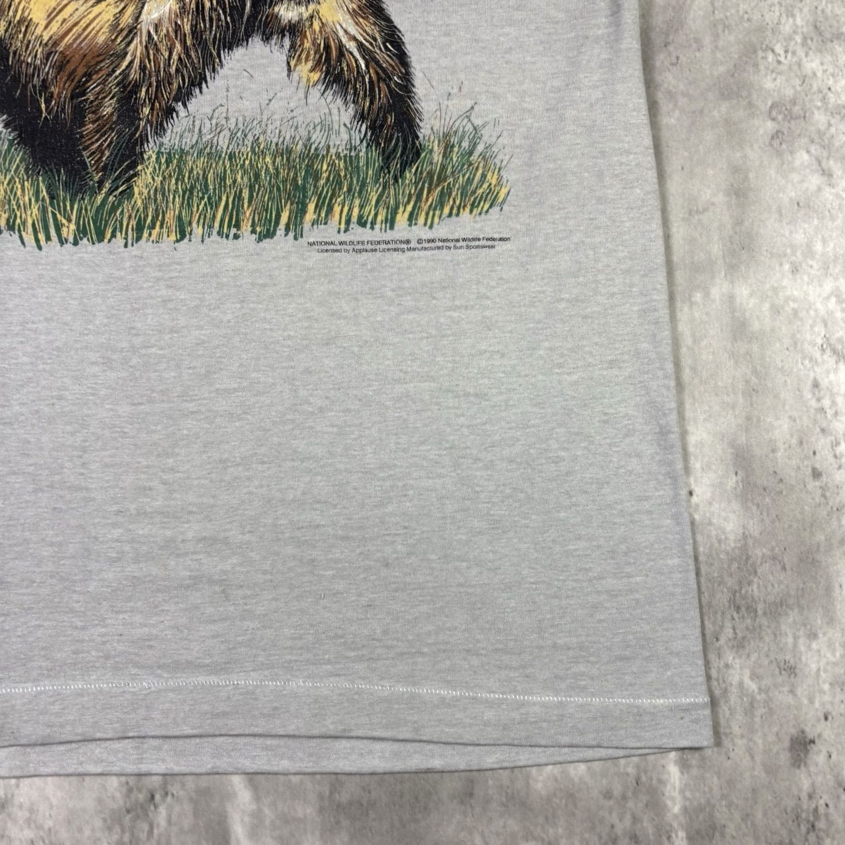 Vintage VINTAGE National Wildlife T Shirt Brown Bear Art M & M Size M USA 80s 90s Graphic Print Crew Neck Short Sleeve Men Brown USA Knit Cotton T-Shirt Mens Size US M / EU 48-50 / 2 - 4 Thumbnail