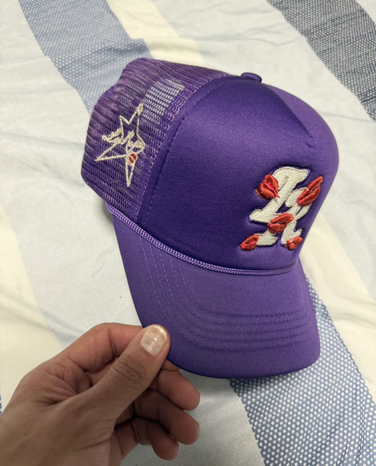 LaRopa La Ropa Purple Trucker Hat Size ONE SIZE - 2 Thumbnail
