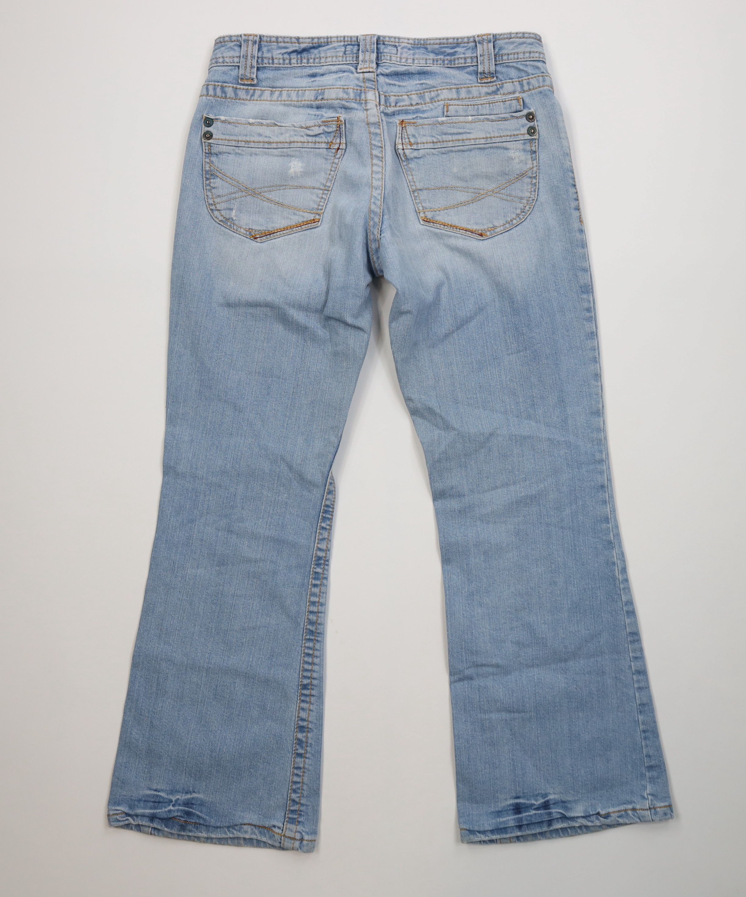 Aeropostale Vintage 90s Y2K Aeropostale Short Babydoll Skinny Jeans Size 28" / US 6 / IT 42 - 8 Thumbnail