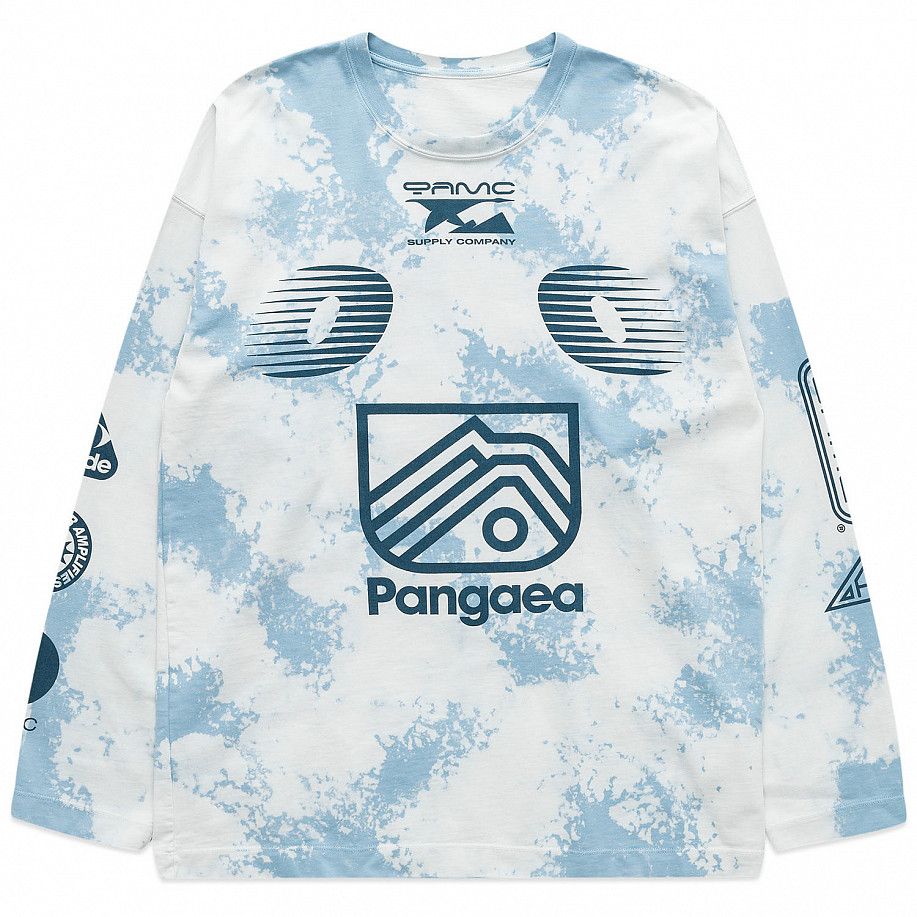 OAMC o1y0225 Logo Crewneck T-Shirt in White/Blue Size US L / EU 52-54 / 3 - 1 Thumbnail