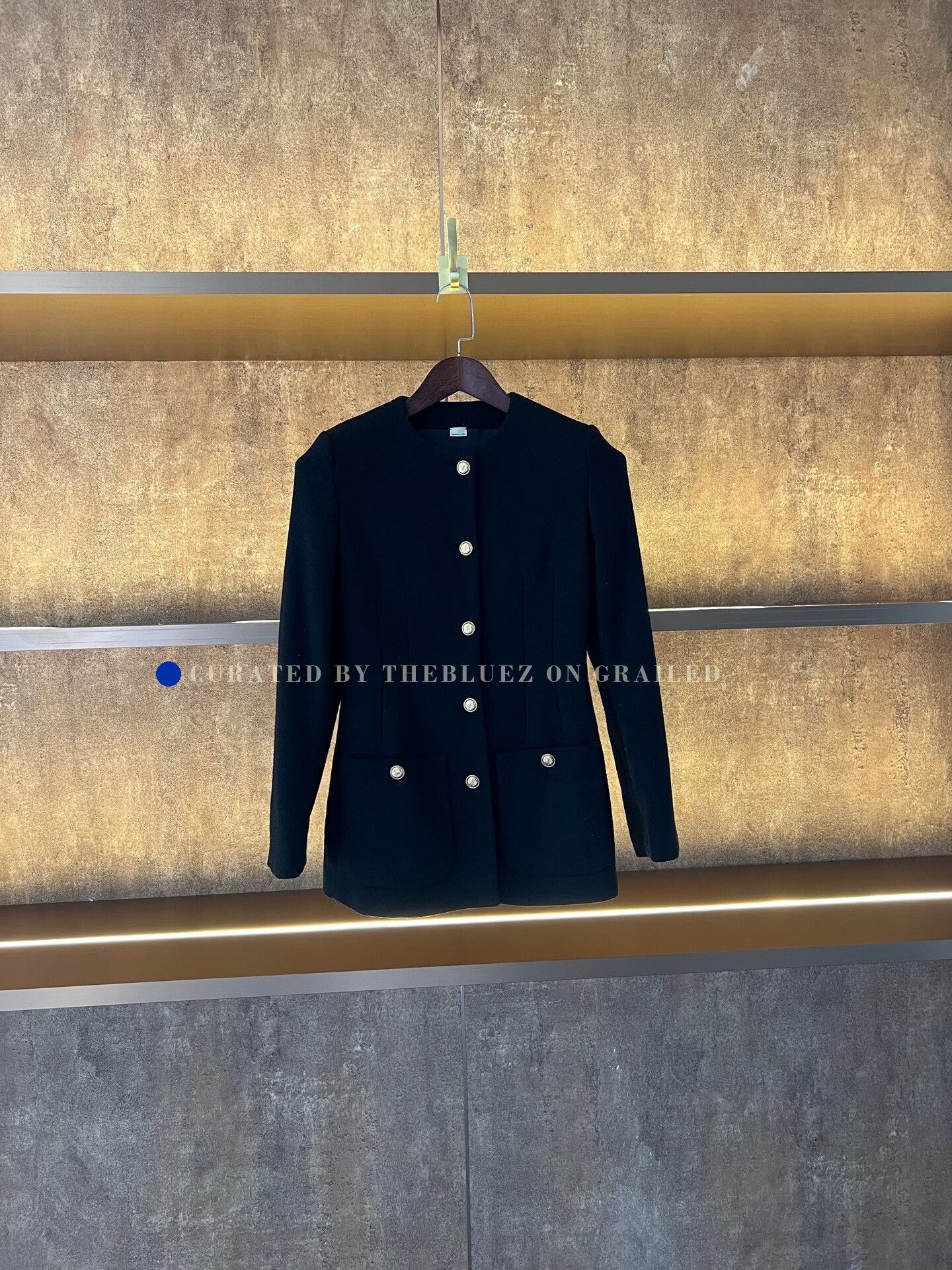 Gucci Gucci Gold Button Wool Blazer Coat Size XS / US 0-2 / IT 36-38 - 1 Thumbnail