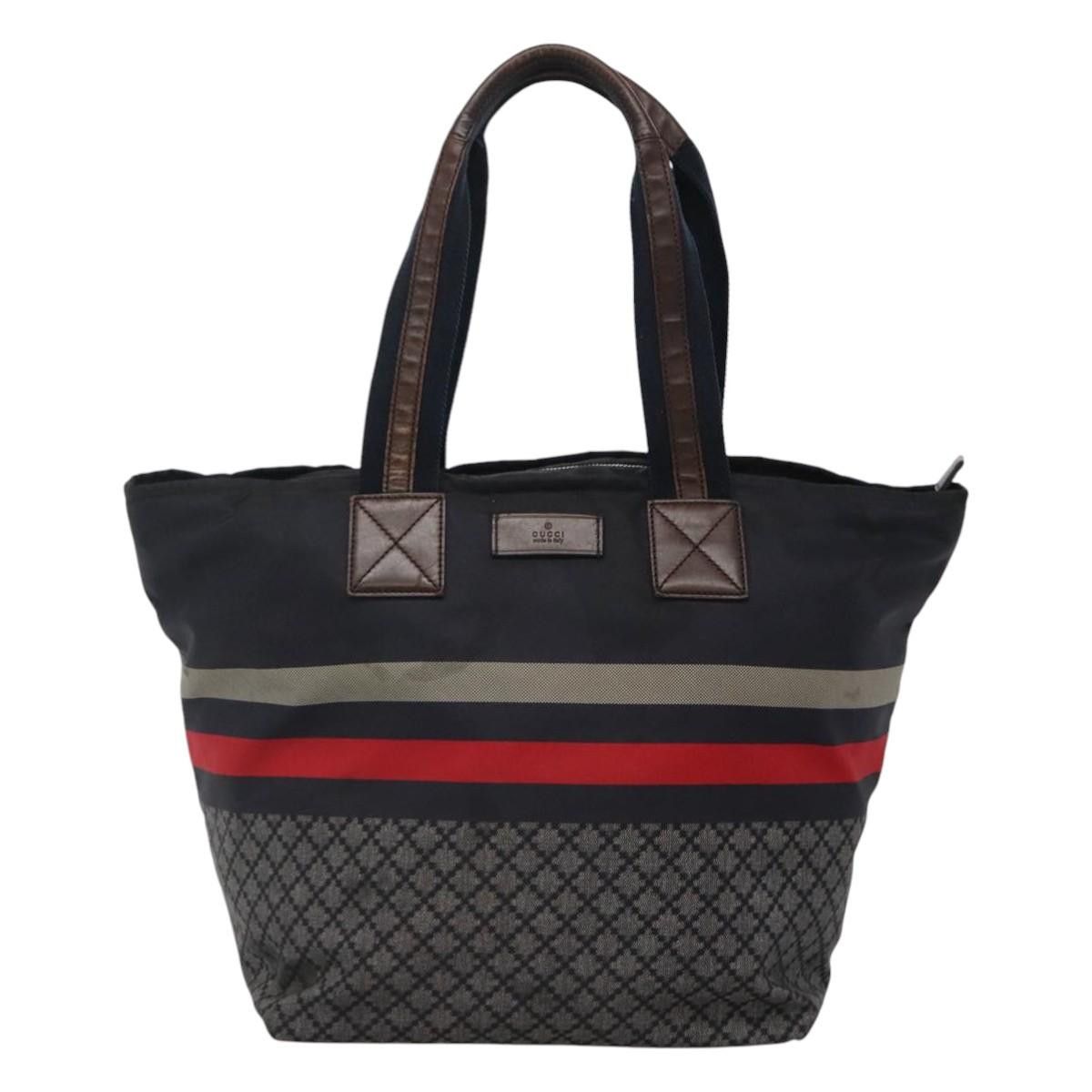 Gucci GUCCI Diamante Tote Bag Nylon Navy Silver Size ONE SIZE - 2 Thumbnail