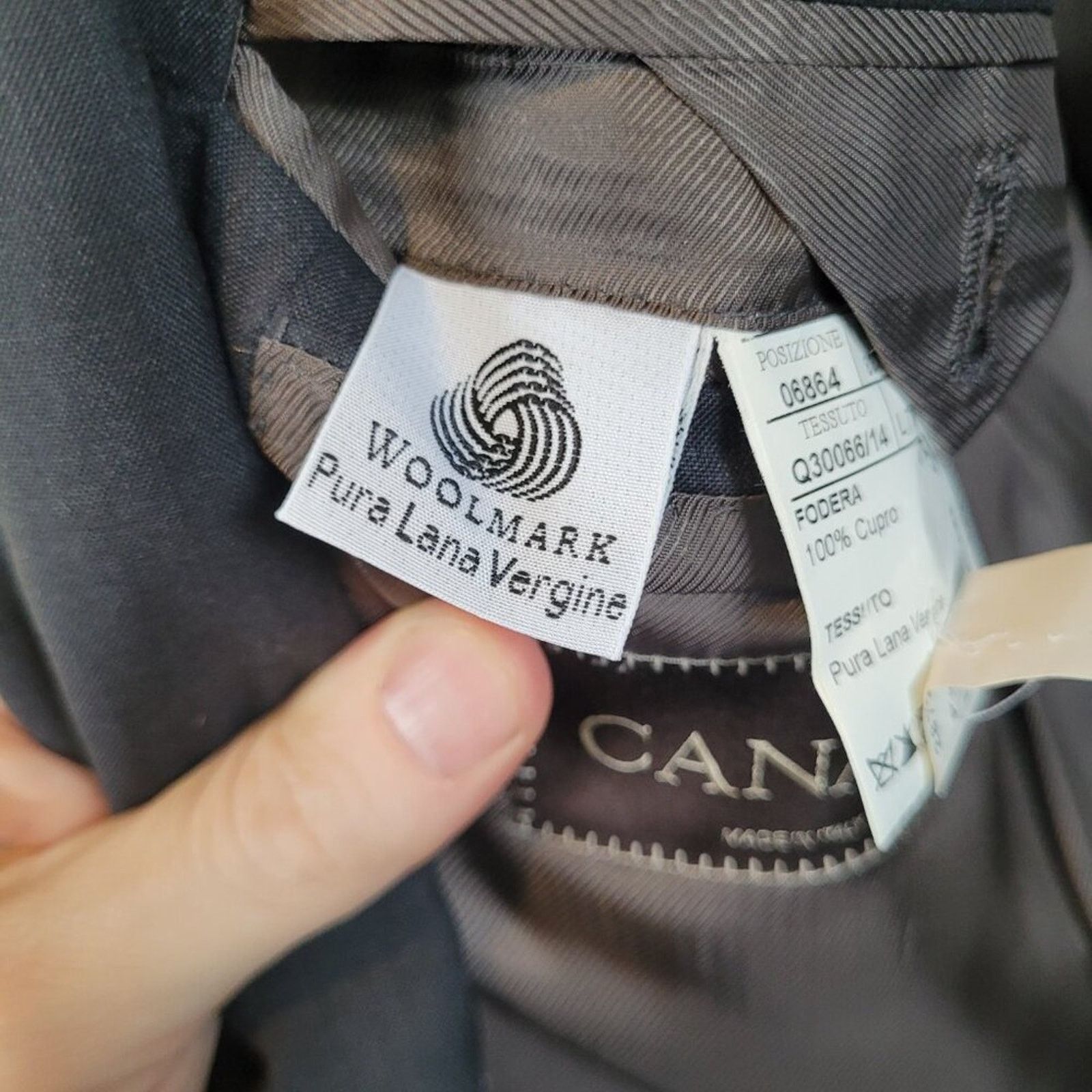 Canali Canali Made in Italy Super 140s Wool Suit Jacket US 44L Size 44L - 9 Thumbnail