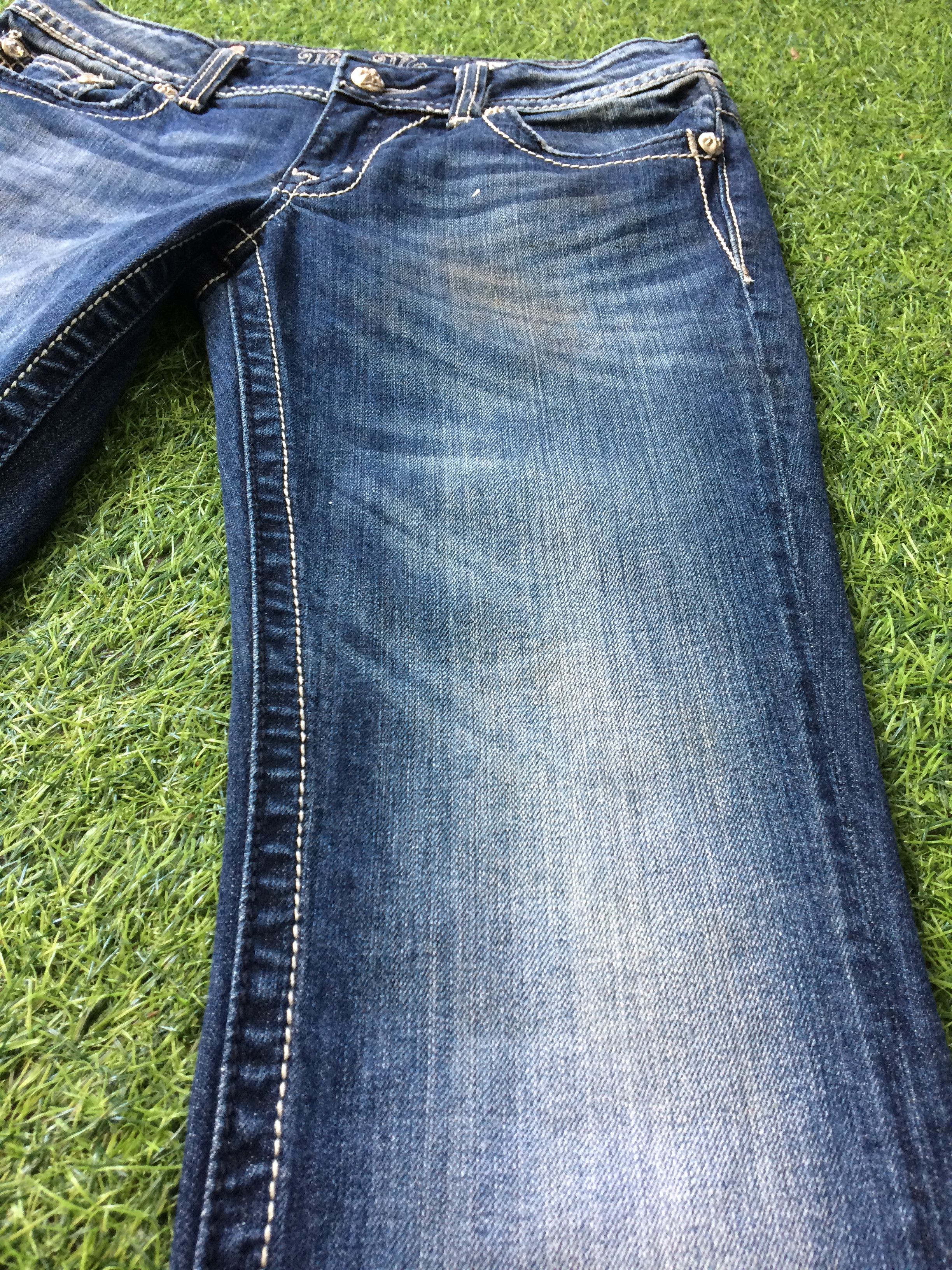 Designer × Jean × Miss Me Y2K Bootcut Denim Jeans D-646 Size 29" - 7 Thumbnail