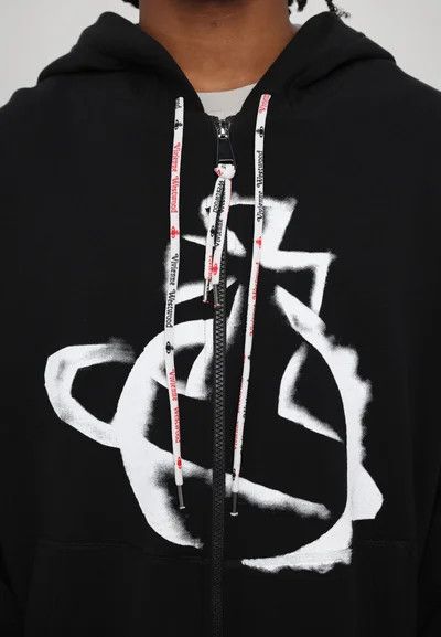 Vivienne Westwood o1f1d3z0426 Stencil Orb Hoodie in Black Size US L / EU 52-54 / 3 - 6 Thumbnail