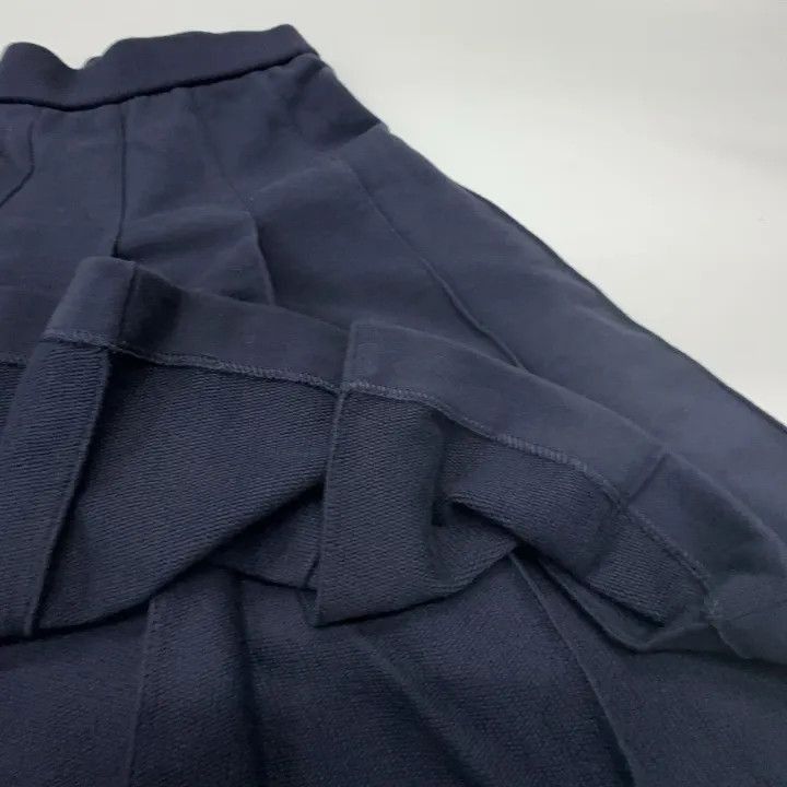 Thom Browne Thom Browne Navy Pleated Mini Skirt for Women -2507 Size 37" - 9 Thumbnail