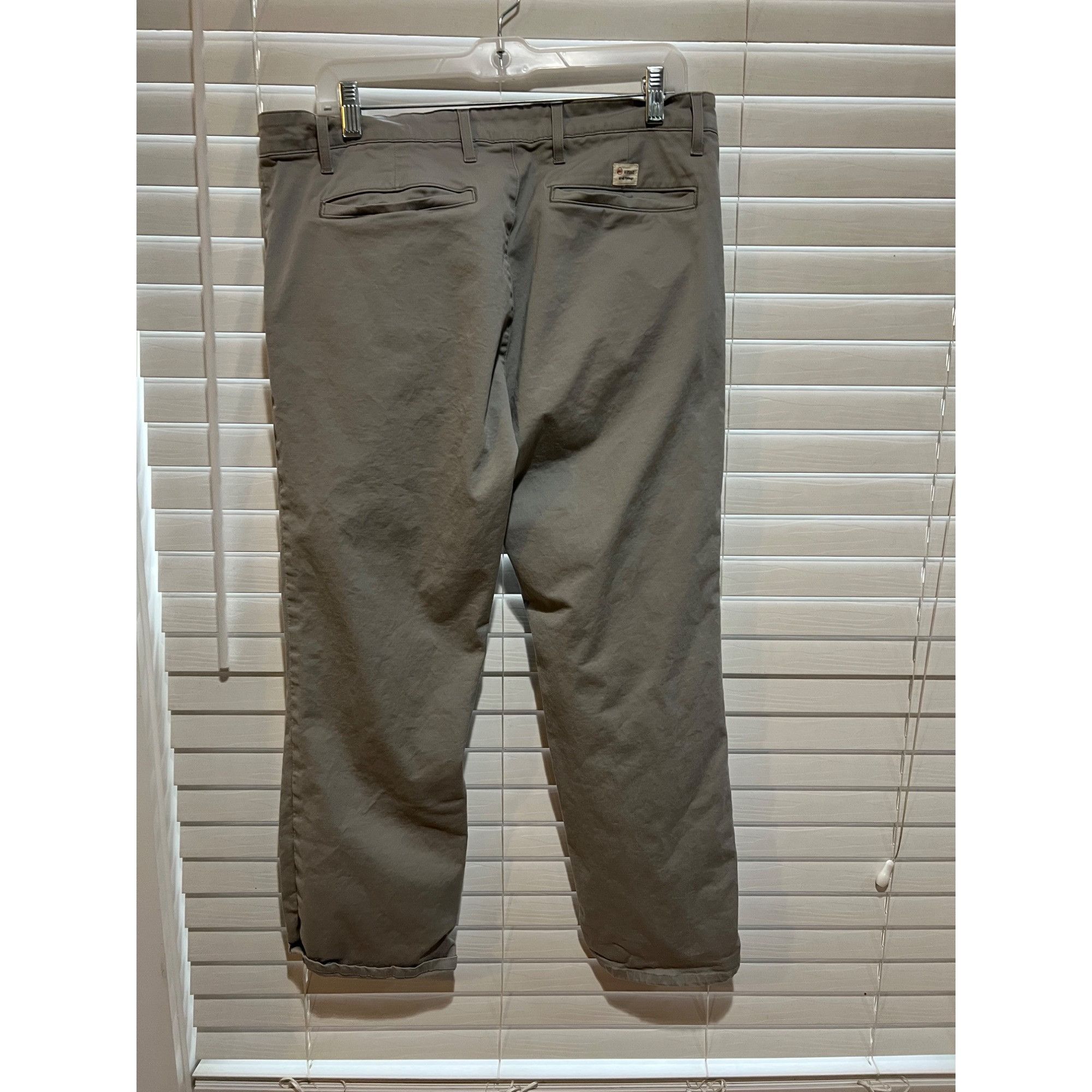 AG Adriano Goldschmied Adriano Goldschmied Straight Leg Gray Chinos - Size 34x28 Size US 34 / EU 50 - 3 Thumbnail