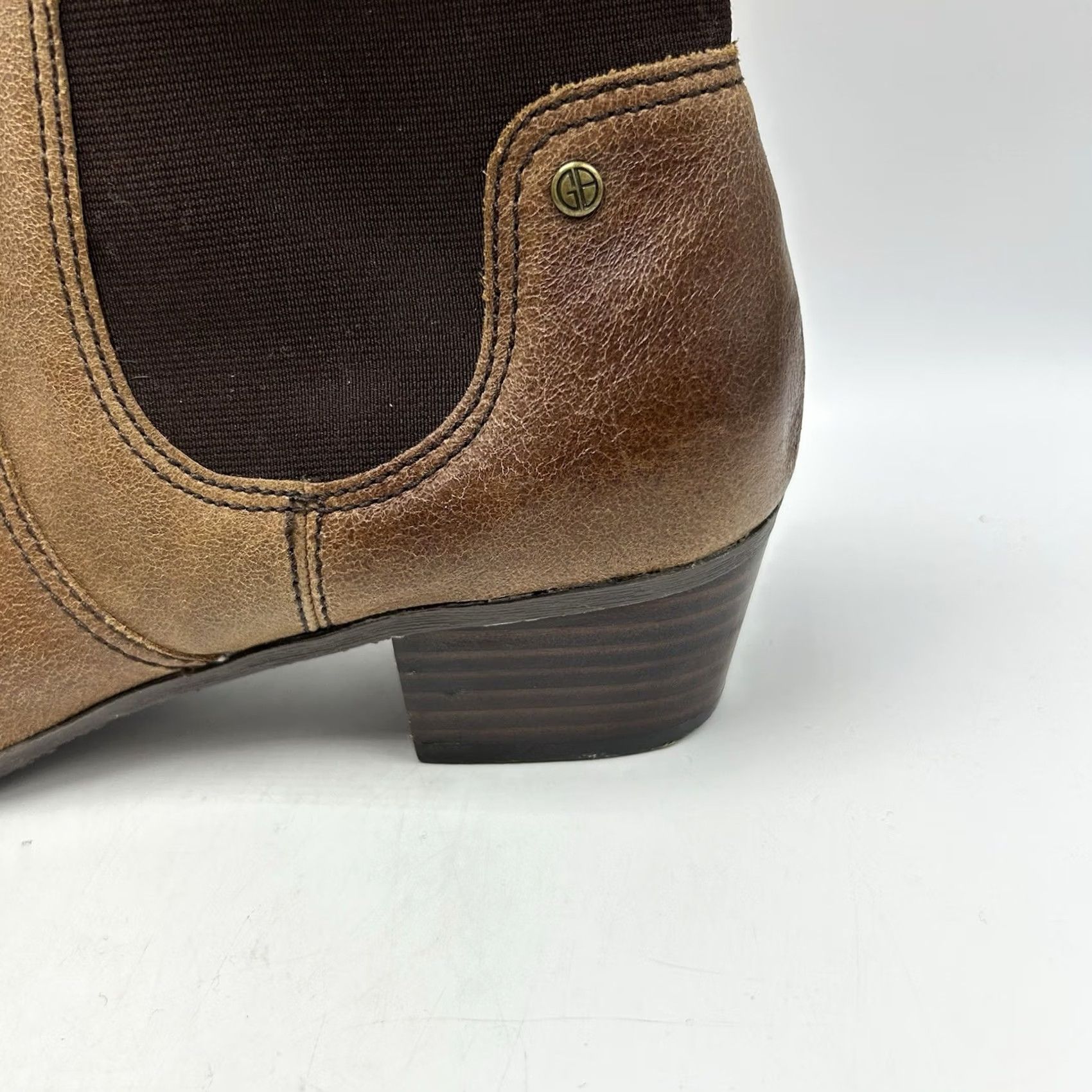 Giani Bernini Giani Bernini Bootie Womens 6.5 M Palma Pull On Brown Leather Quiet Luxury Boot Size US 7 / IT 37 - 6 Thumbnail