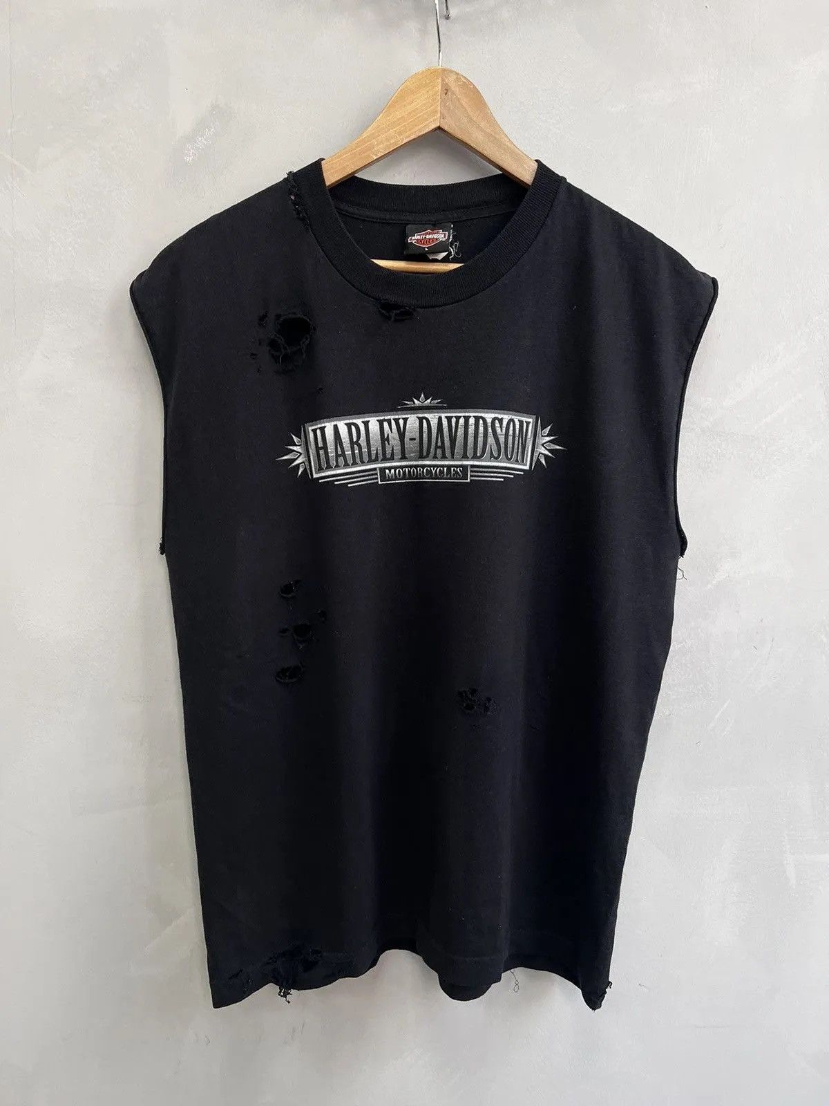 Harley Davidson 90s 3d emblem eagle flames japanese Harley Davidson t shirt Size US L / EU 52-54 / 3 - 3 Thumbnail